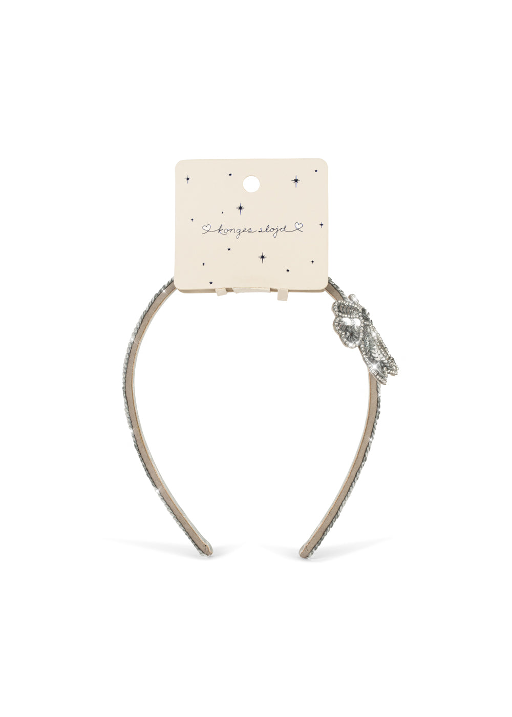 Konges Sløjd Sequin Bow Hairbrace - Silver by Konges Sløjd