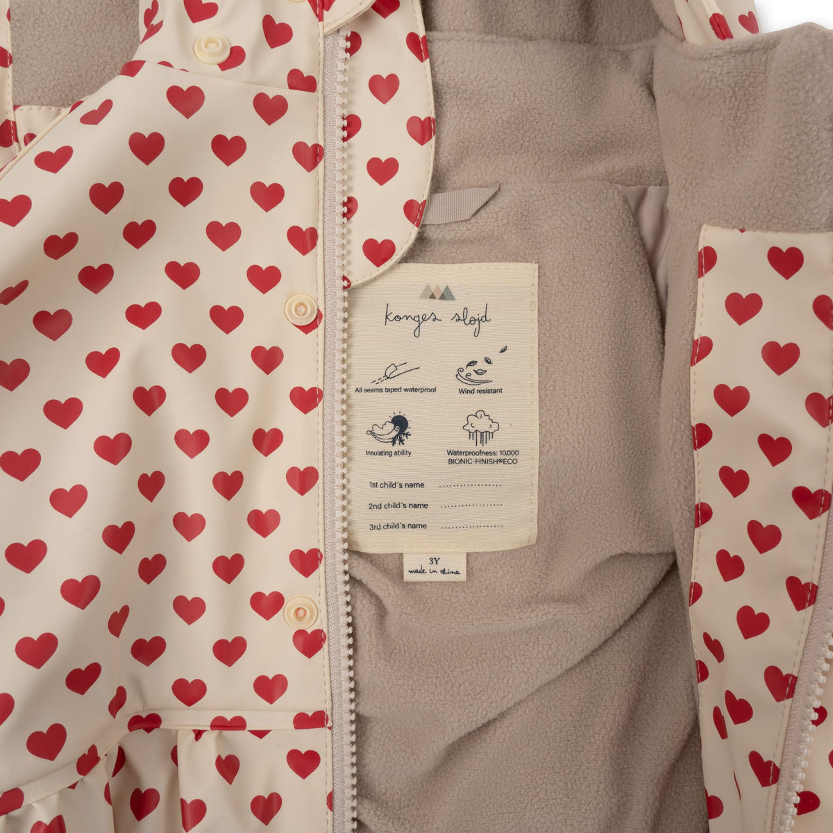 Konges Sløjd Rainy Palme Rain Set Girl – Coeur Rouge