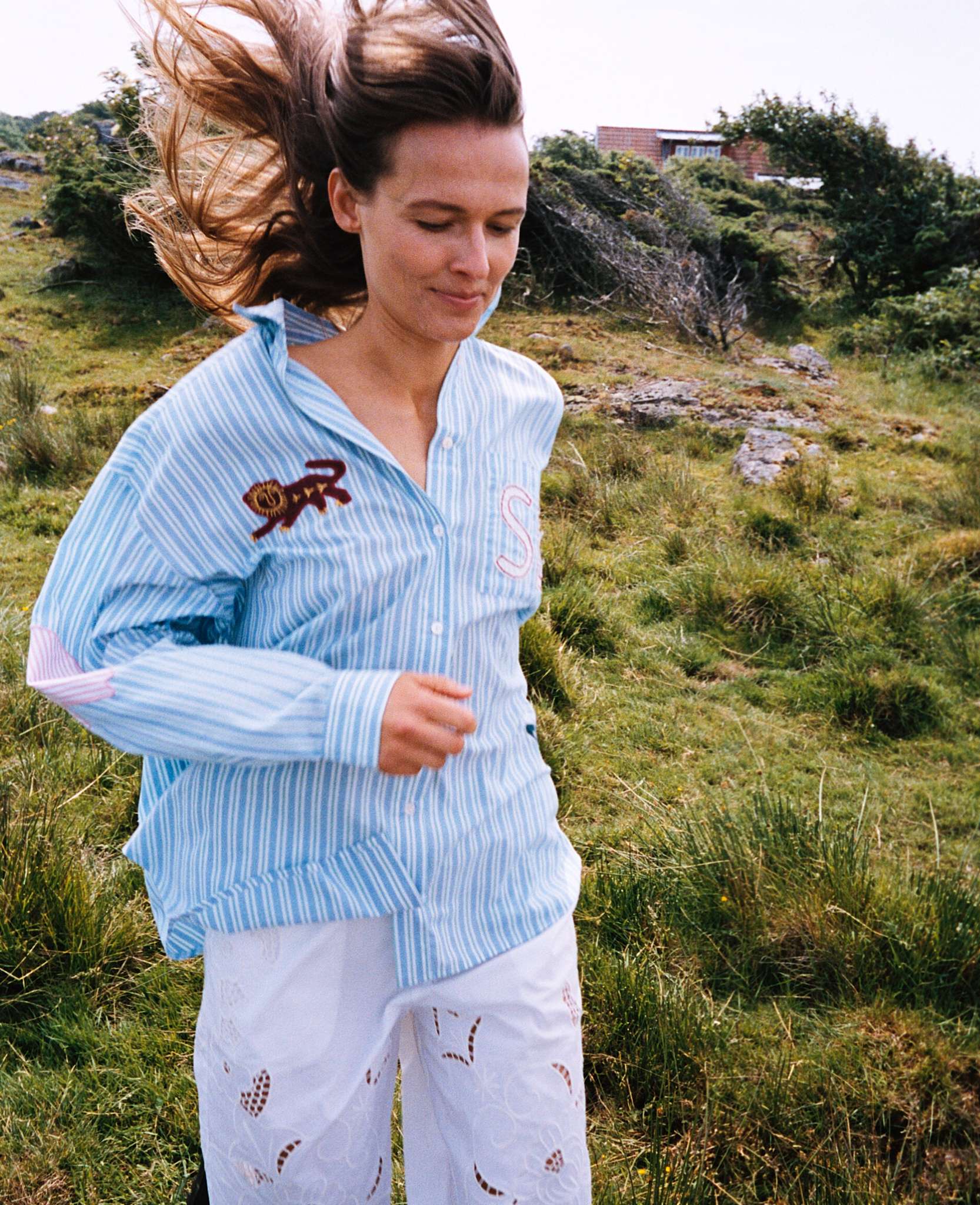 SISSEL EDELBO Pil Shirt – Green Stripes