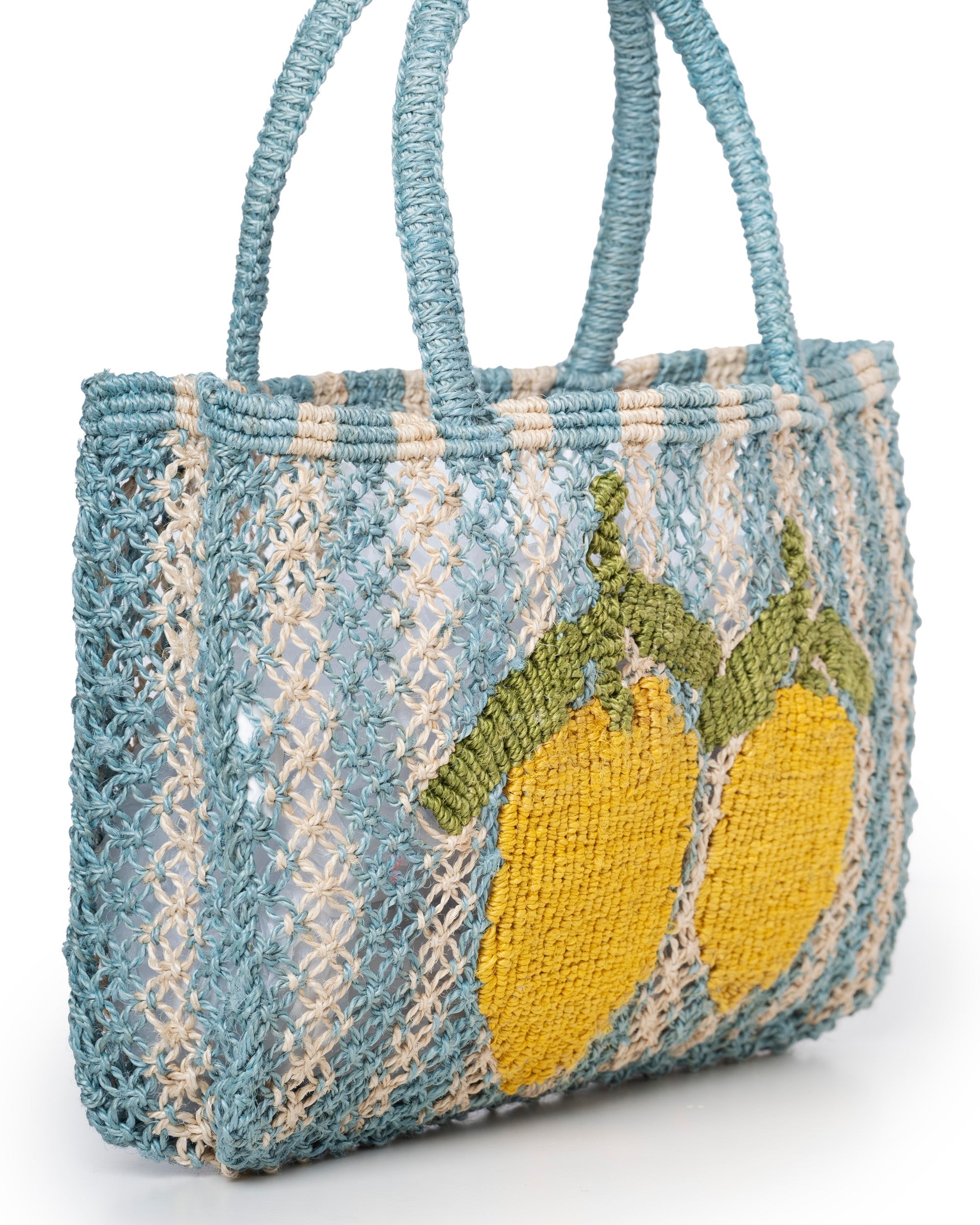 The Jacksons Lemon Jute Beach Bag | Large Eco-Friendly Tote