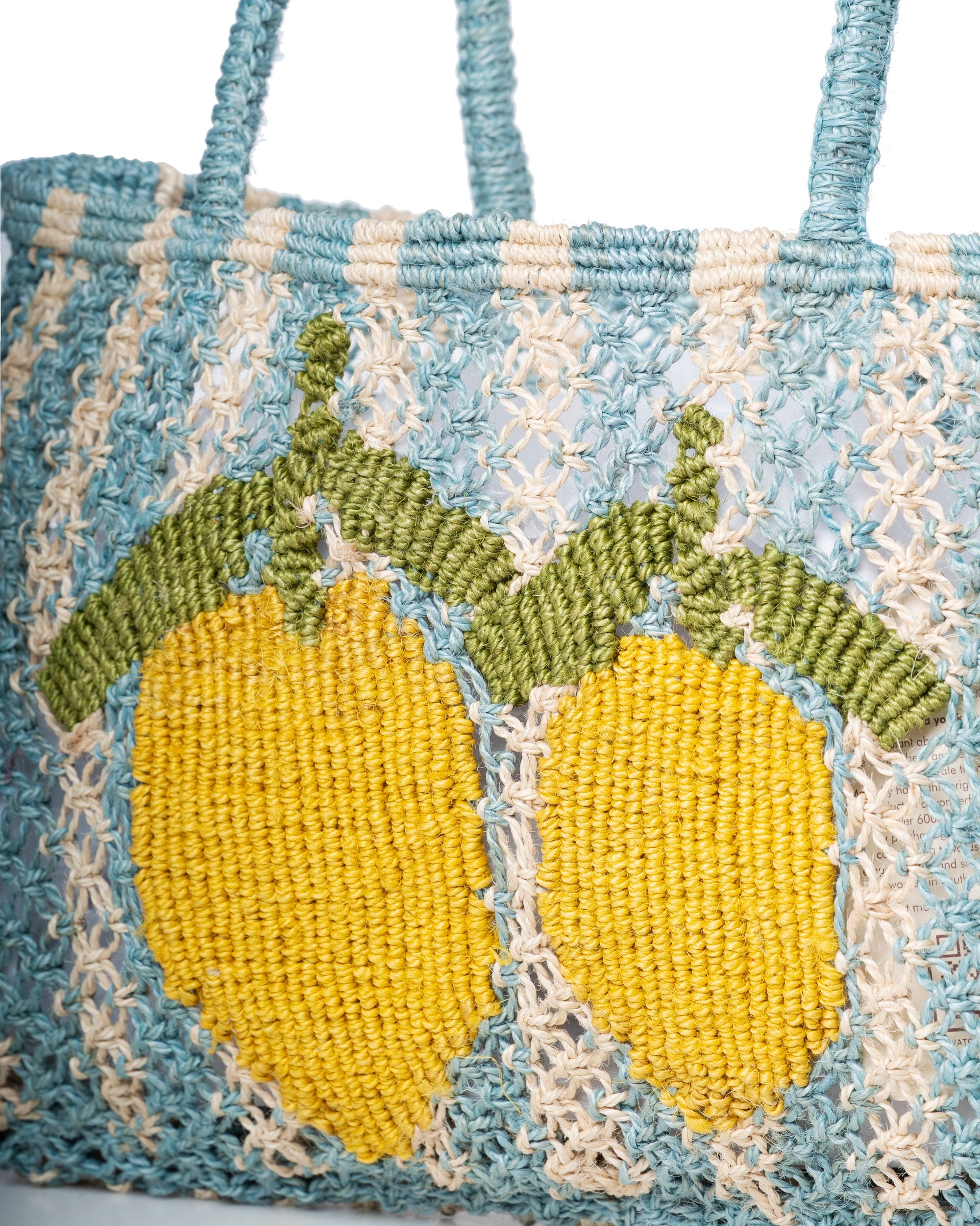 The Jacksons Lemon Jute Beach Bag | Large Eco-Friendly Tote