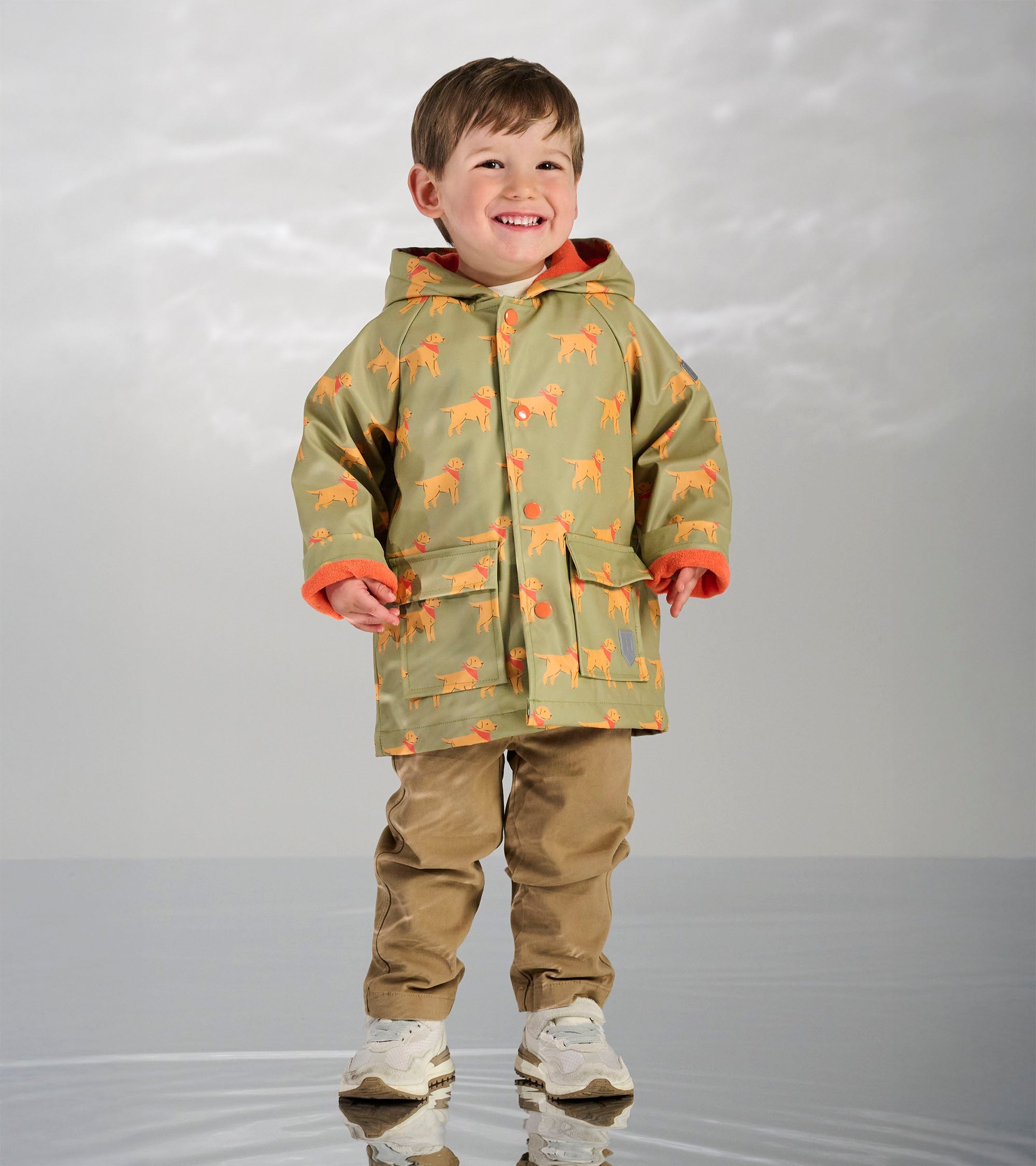 Hatley Baby & Toddler Boys Camping Puppy Button-Up Rain Jacket