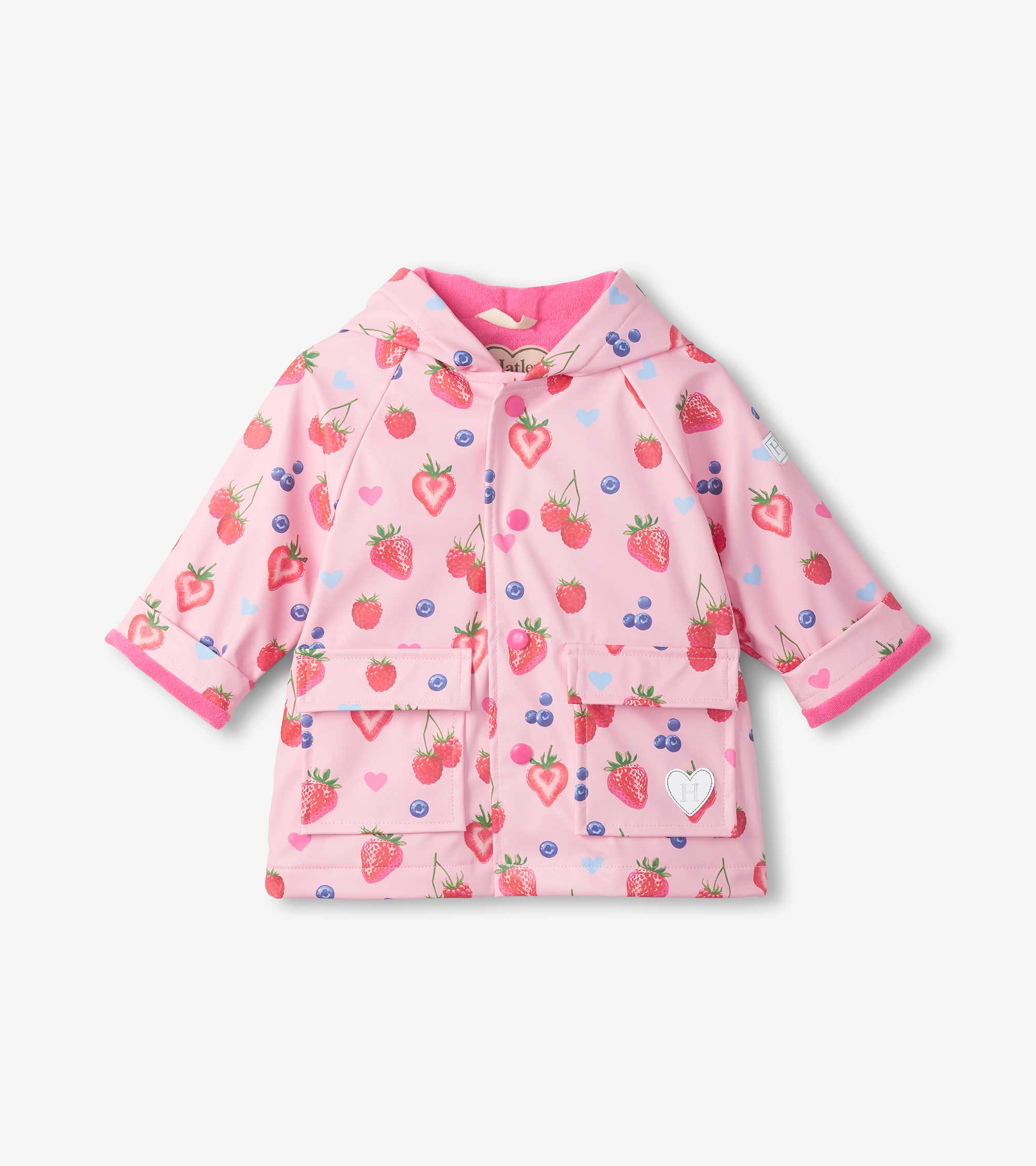 Hatley Baby & Toddler Girls Summer Berries Button-Up Rain Jacket