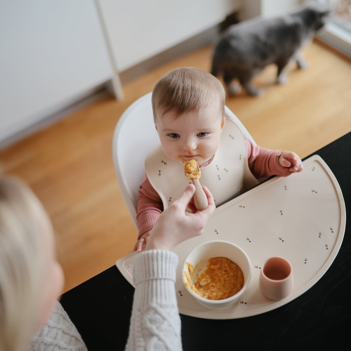 Silicone Baby Bib mushie