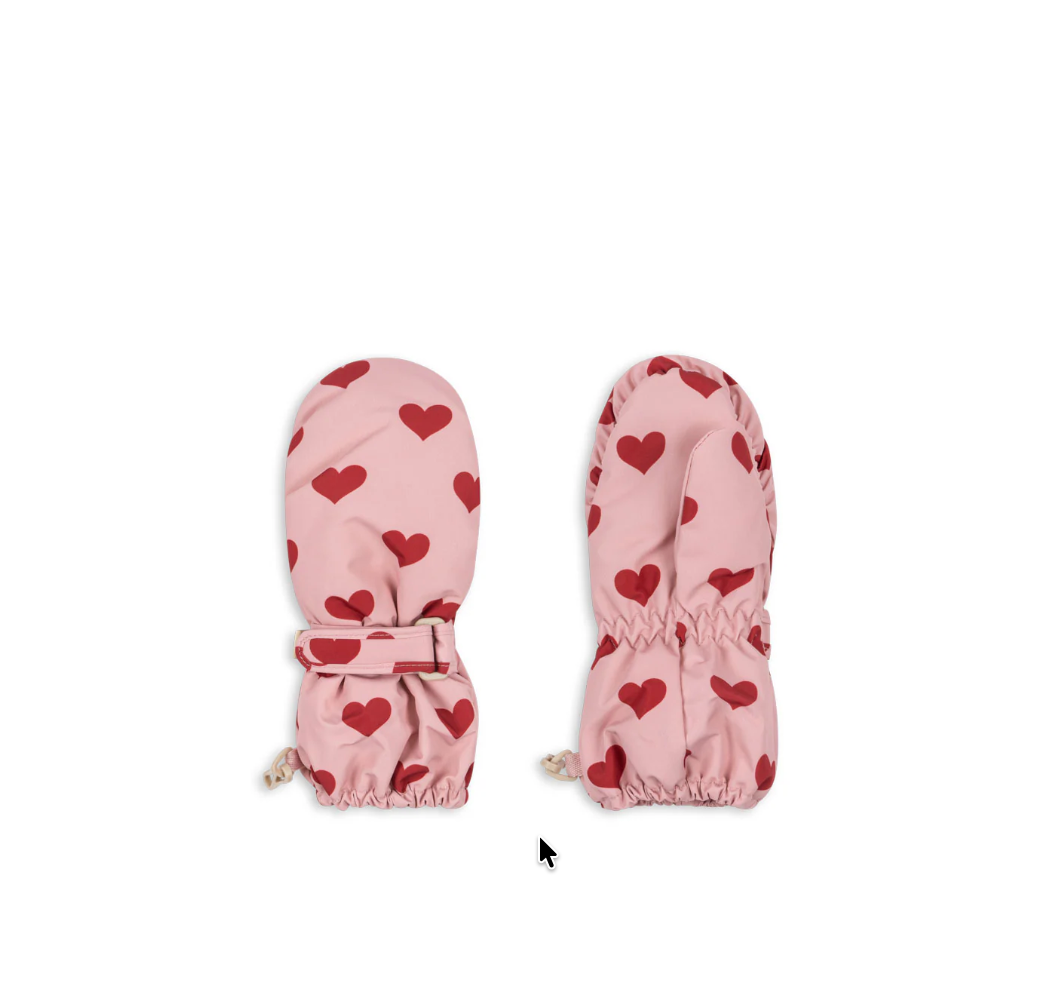 Konges Sløjd Nohr Snow Mittens - Amour Pink