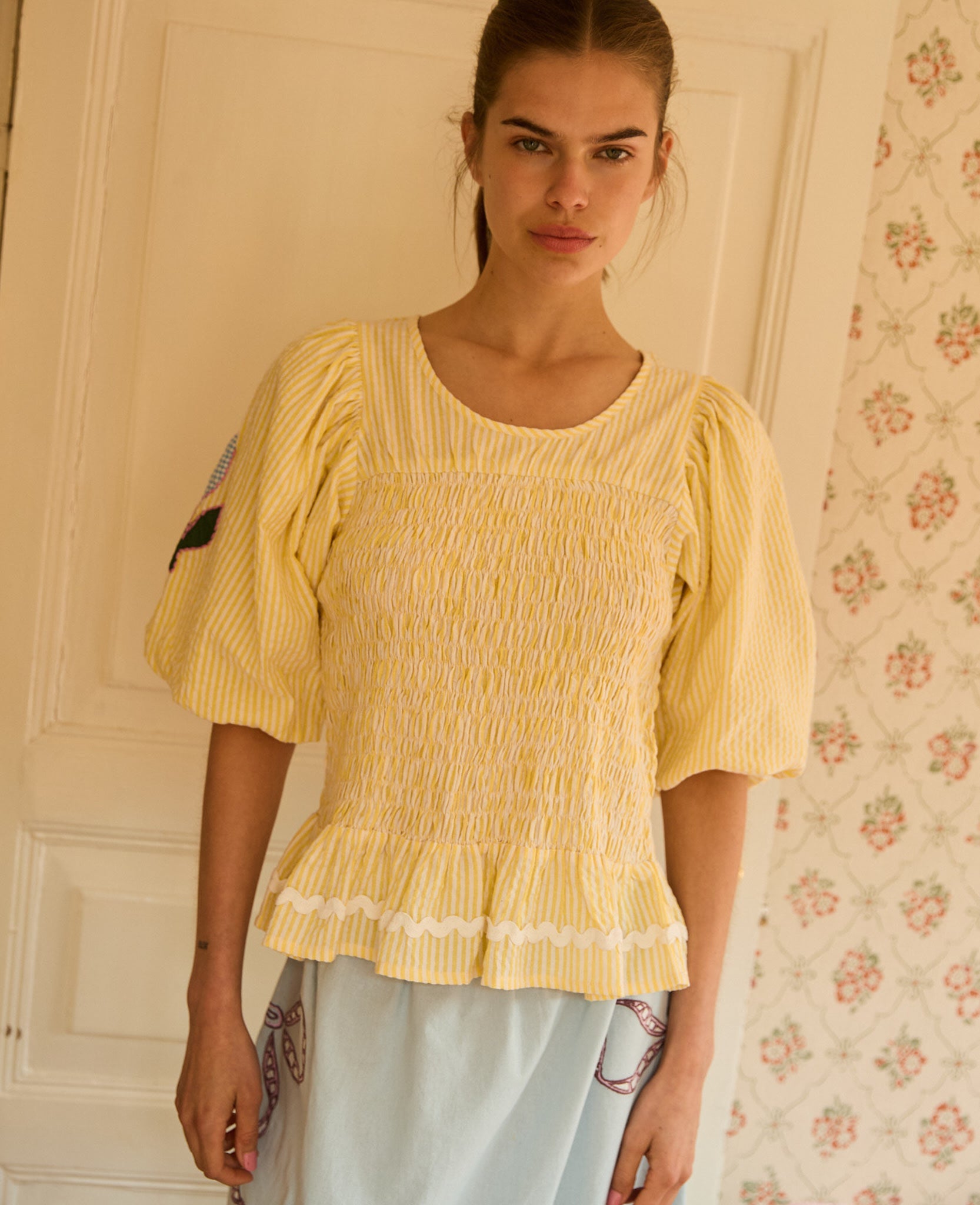 Sissel Edelbo Svea Top - Yellow Stripes