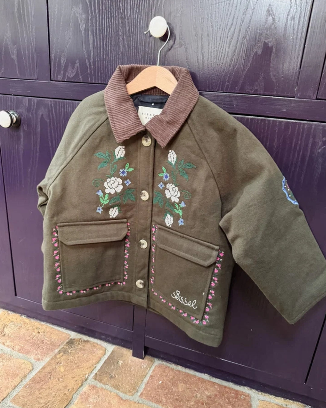 Sissel Edelbo Tua MINI Jacket Green detail view two