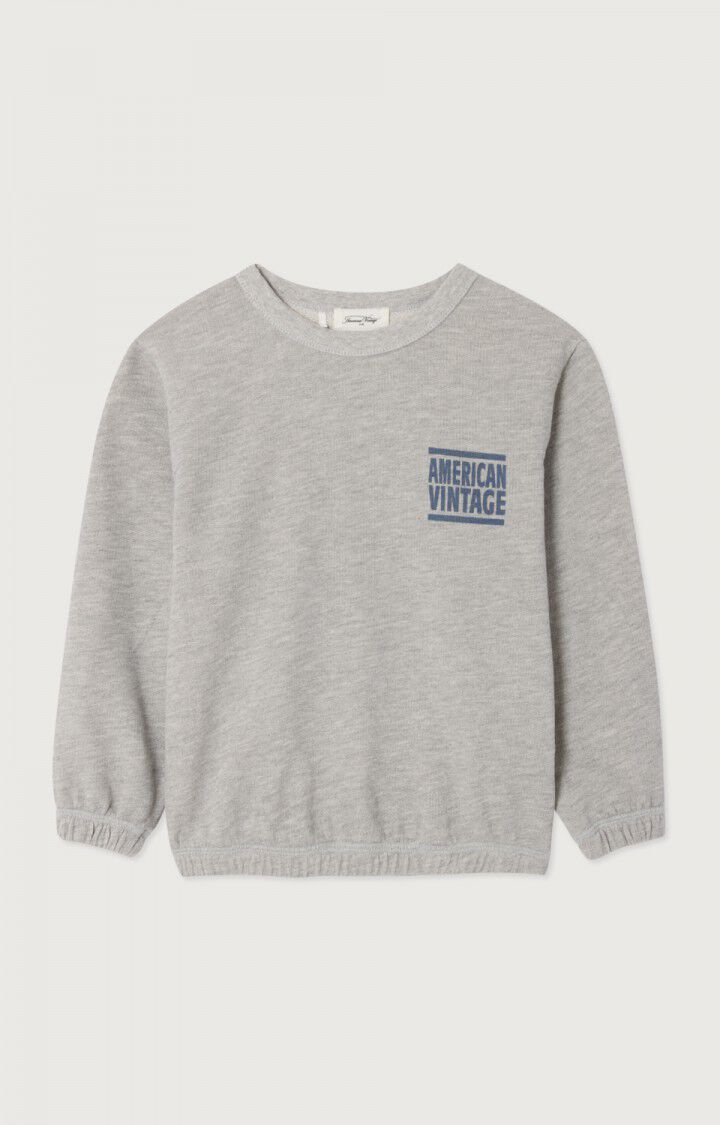 American Vintage Kid’s Hoodie ZOFBAY – Heather Grey American Vintage