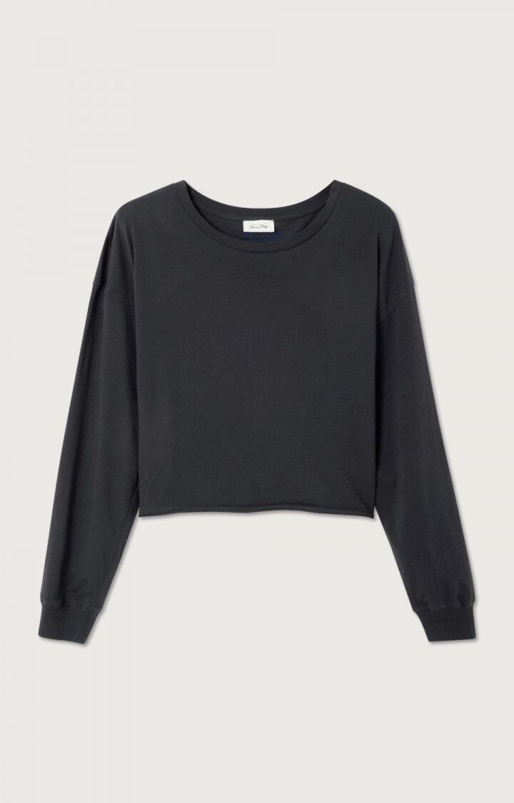 American Vintage Women’s Apoly Long Sleeve T-Shirt – Carbon American Vintage