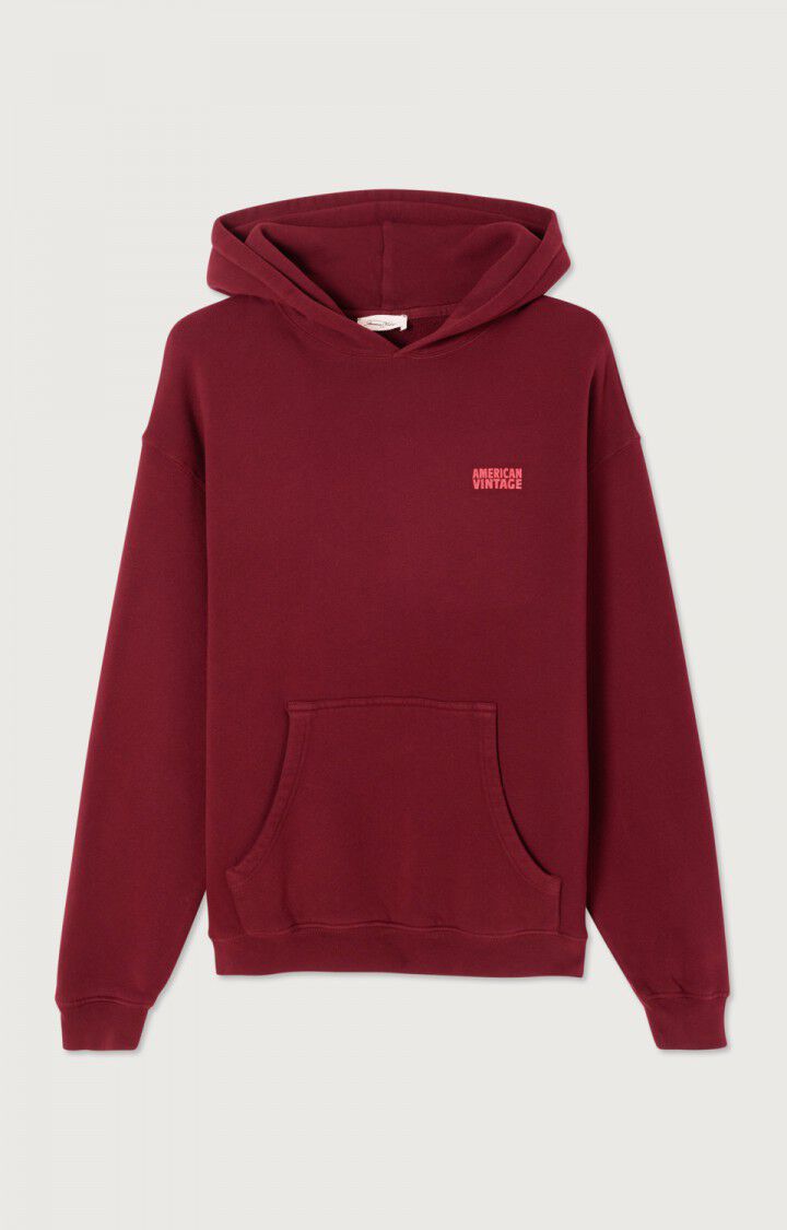 American Vintage Izubird women’s hoodie in Vintage Cherry – product front