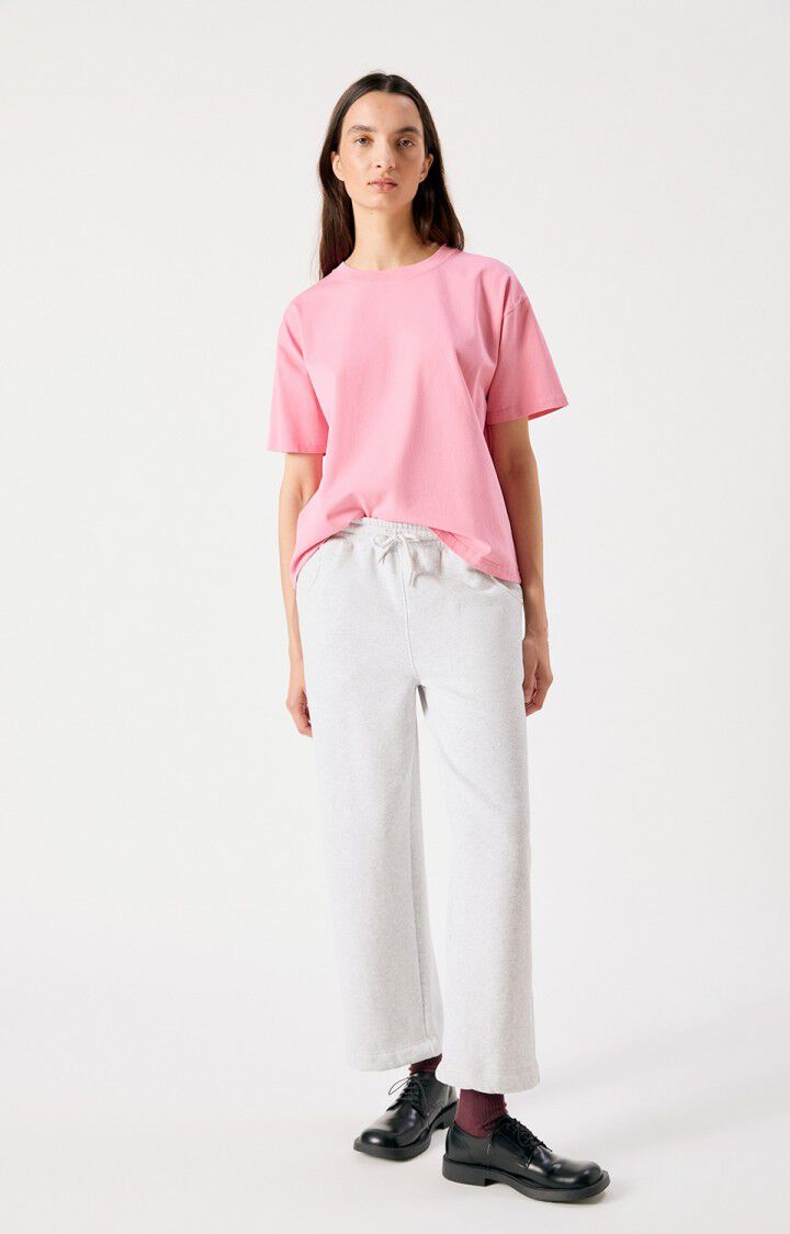 American Vintage Baptown women’s joggers in Heather Grey – styled view