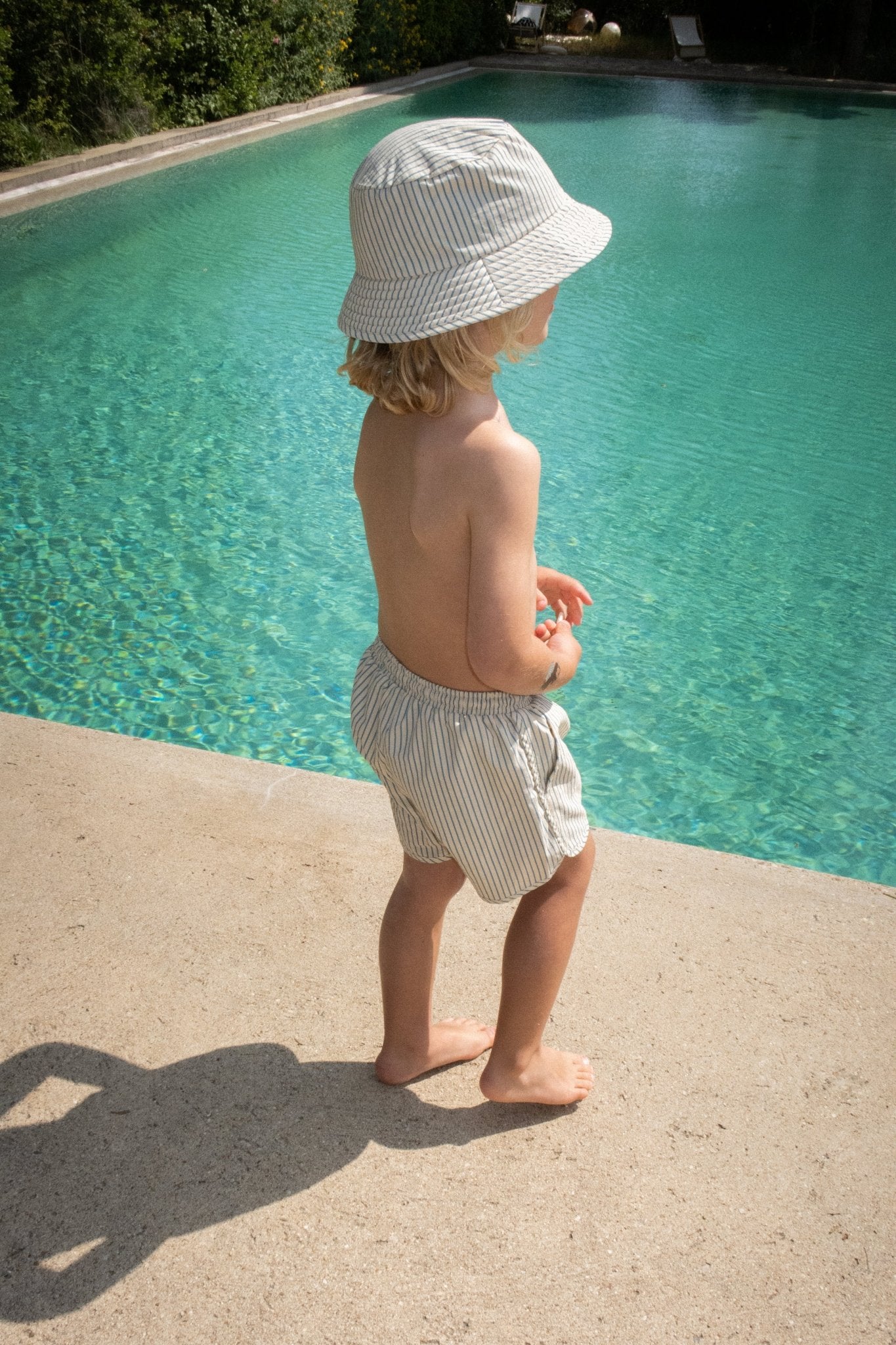 Konges Sløjd ASNOU BUCKET HAT - STRIPE BLUIE Konges Sløjd
