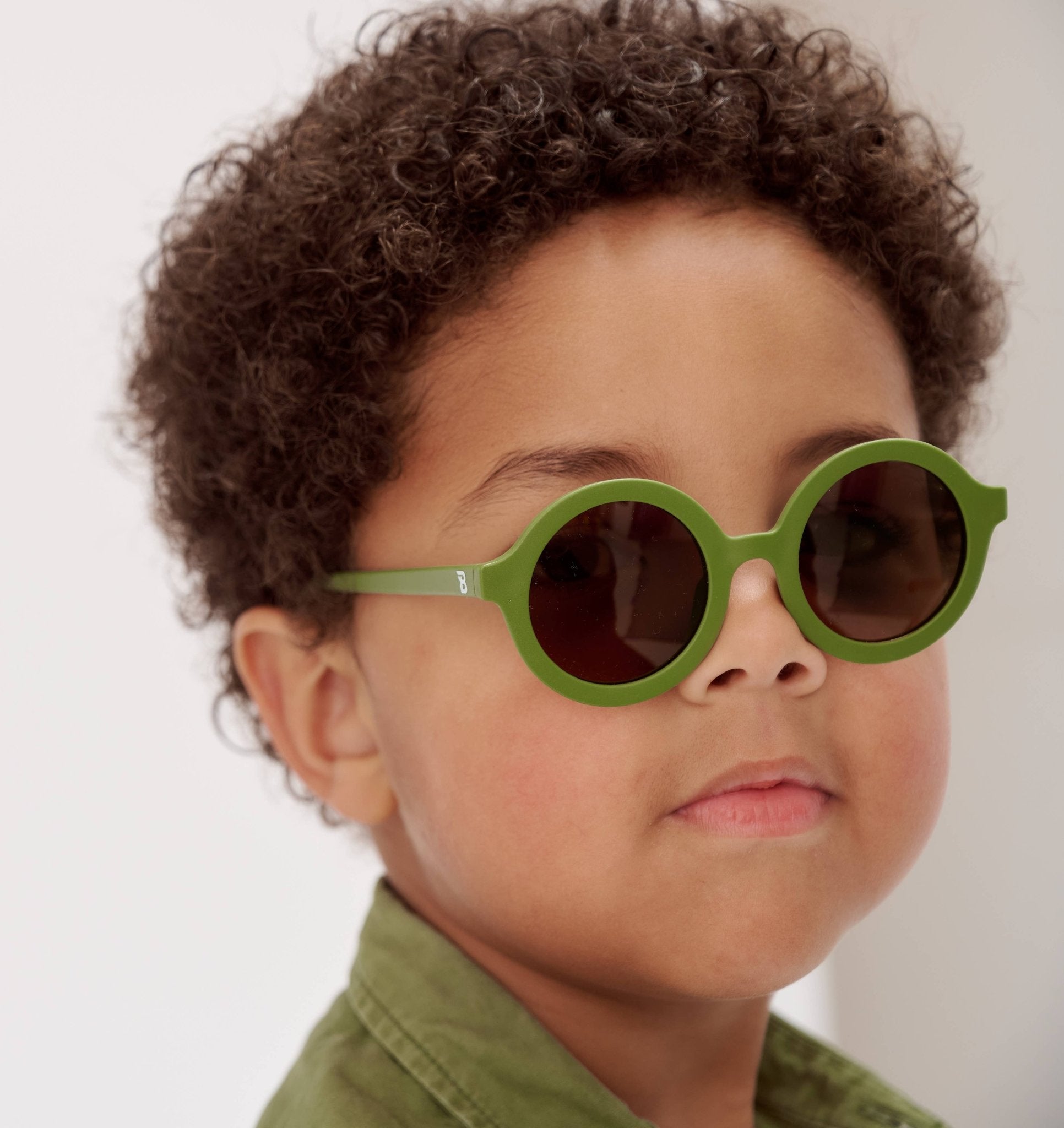Babiators - Wild Moss Euro Round Kids Sunglasses with Amber Lens Babiators