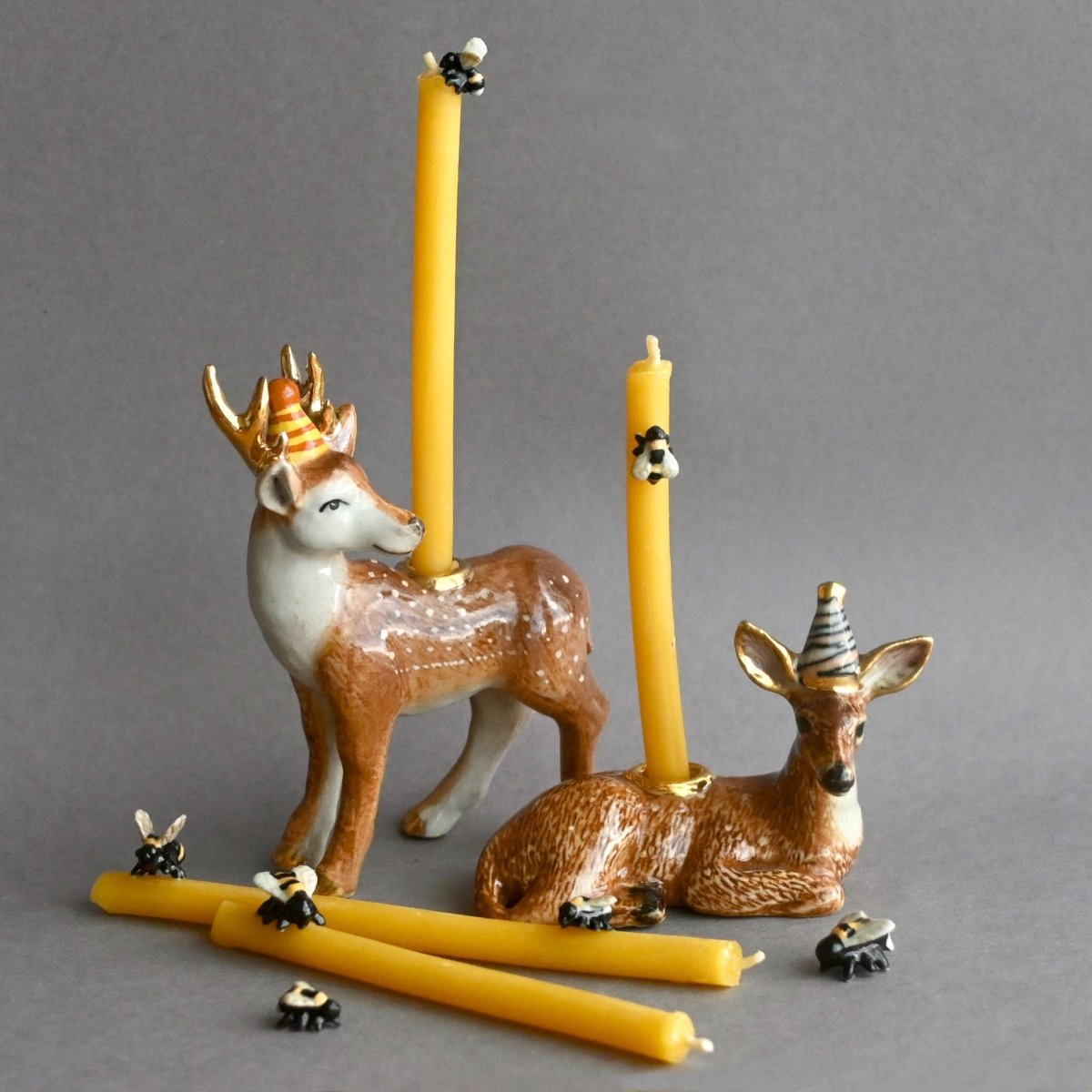 Camp Hollow Beeswax Birthday Candle Set | Set of 10