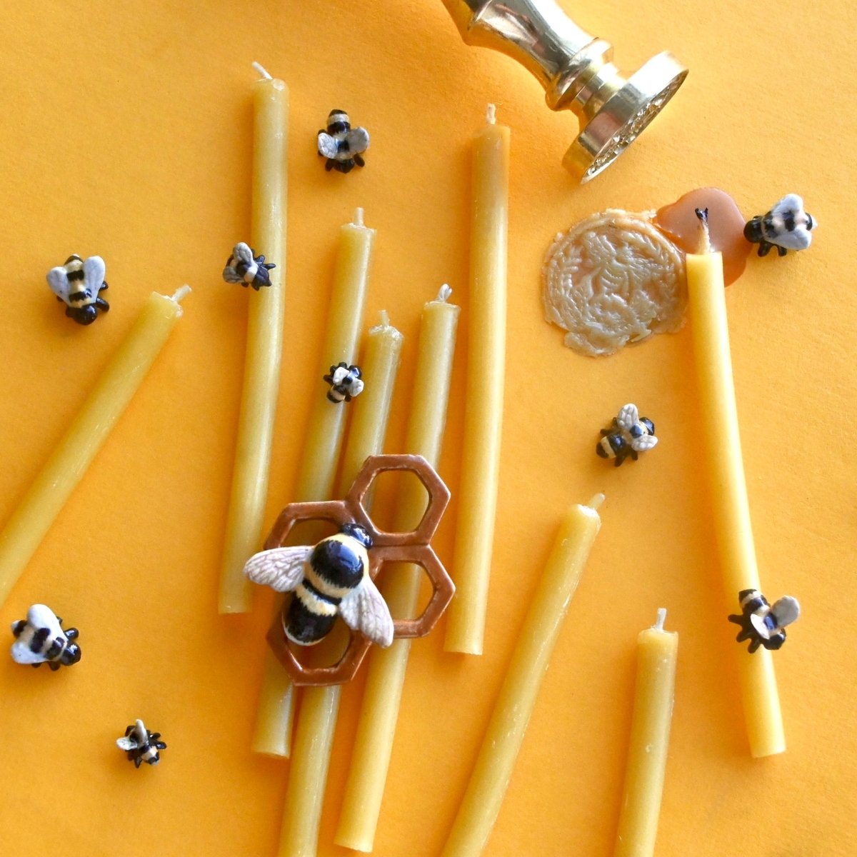 Camp Hollow Beeswax Birthday Candle Set | Set of 10