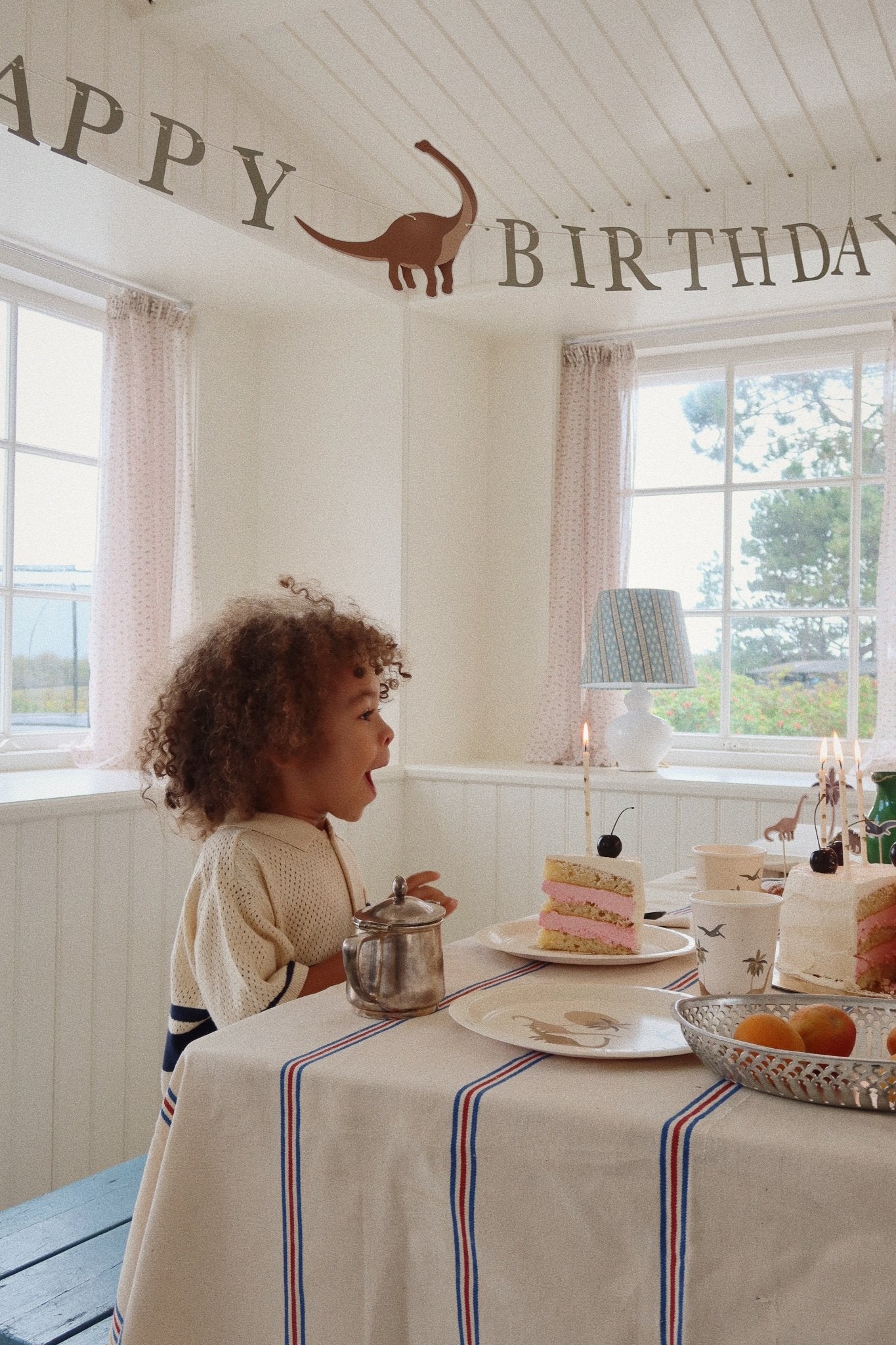 Konges Sløjd BIRTHDAY CANDLES PRINT - LEMON Konges Sløjd