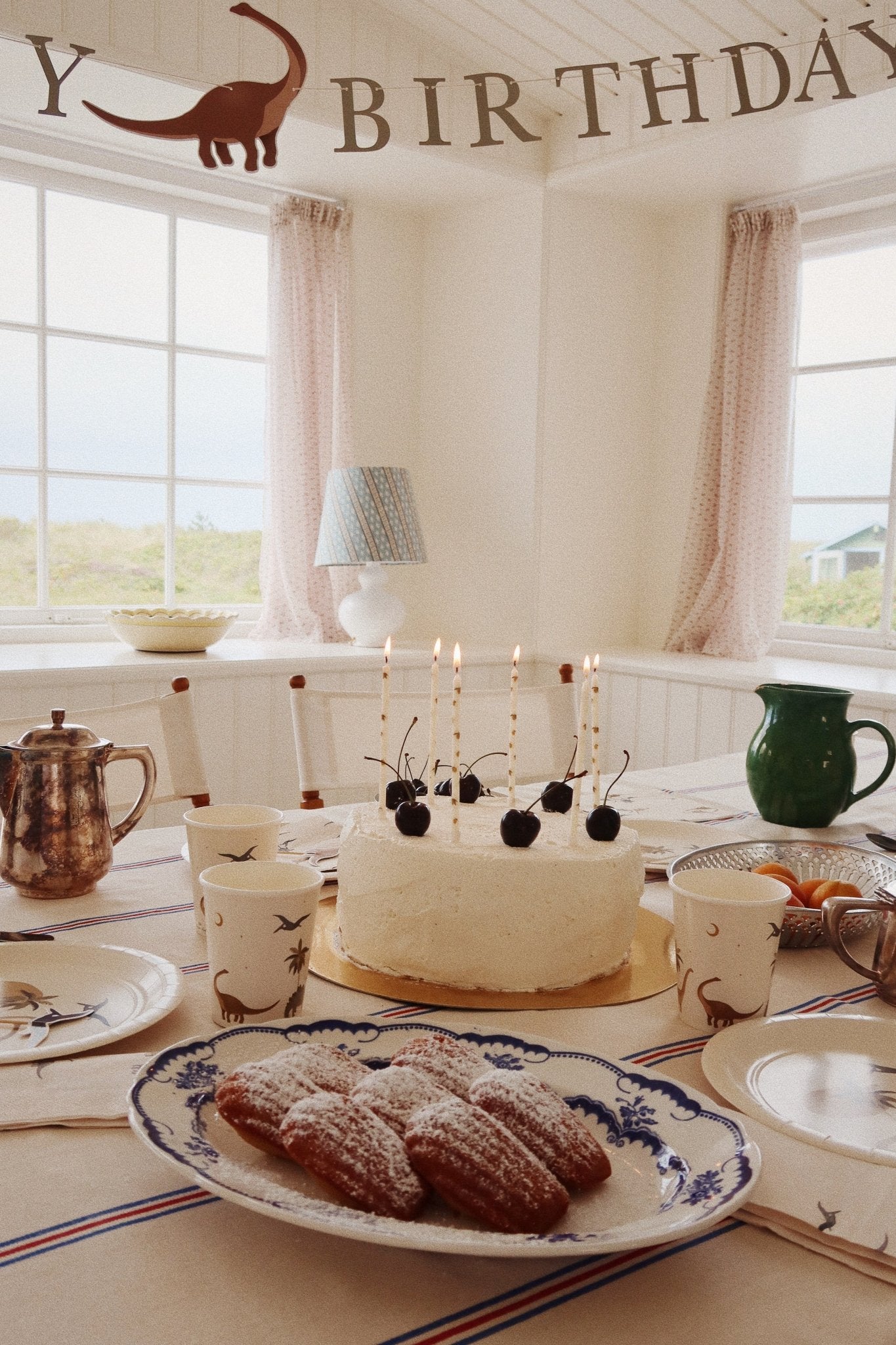 Konges Sløjd BIRTHDAY CANDLES PRINT - LEMON Konges Sløjd