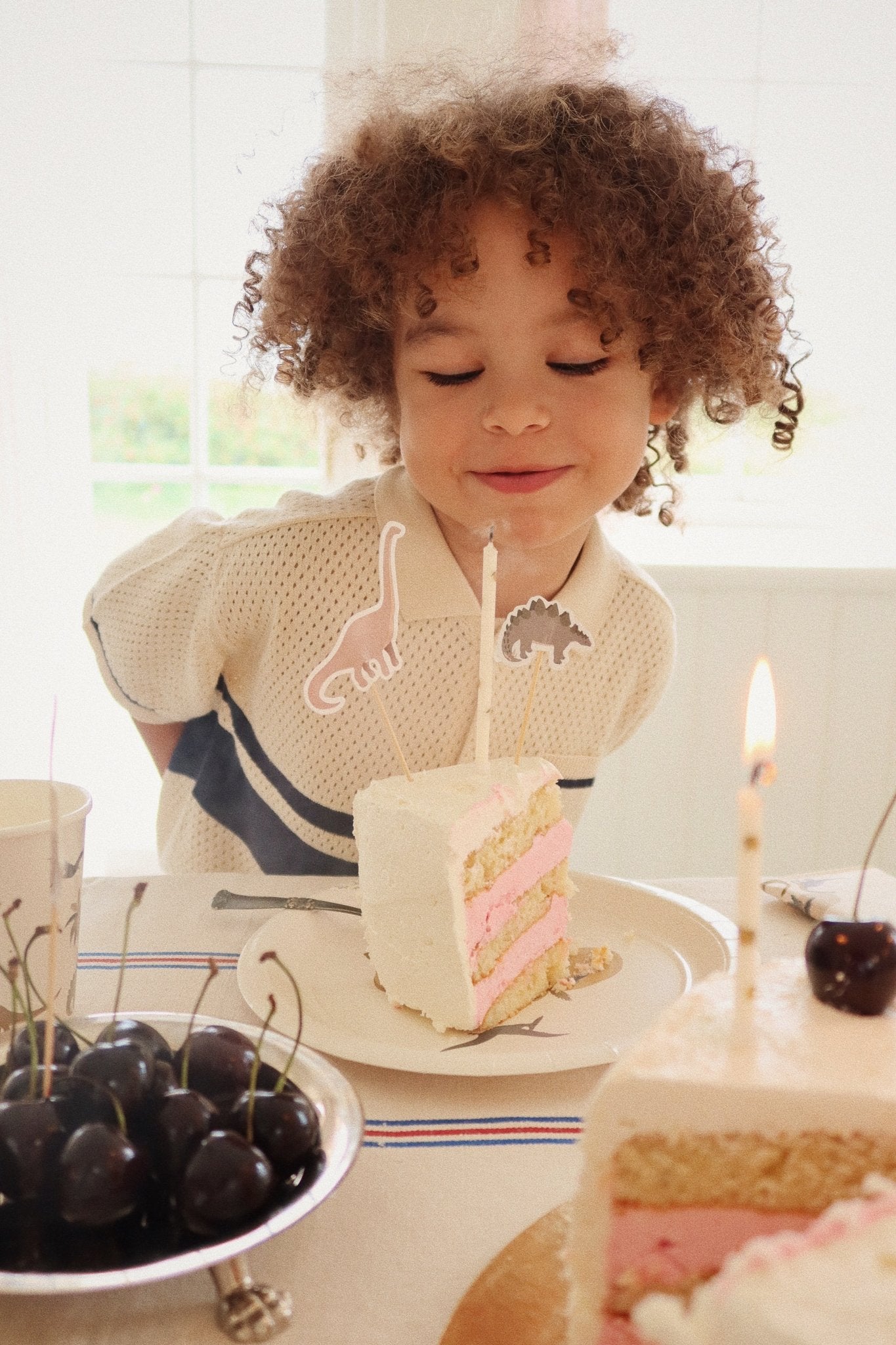 Konges Sløjd BIRTHDAY CANDLES PRINT - LEMON Konges Sløjd