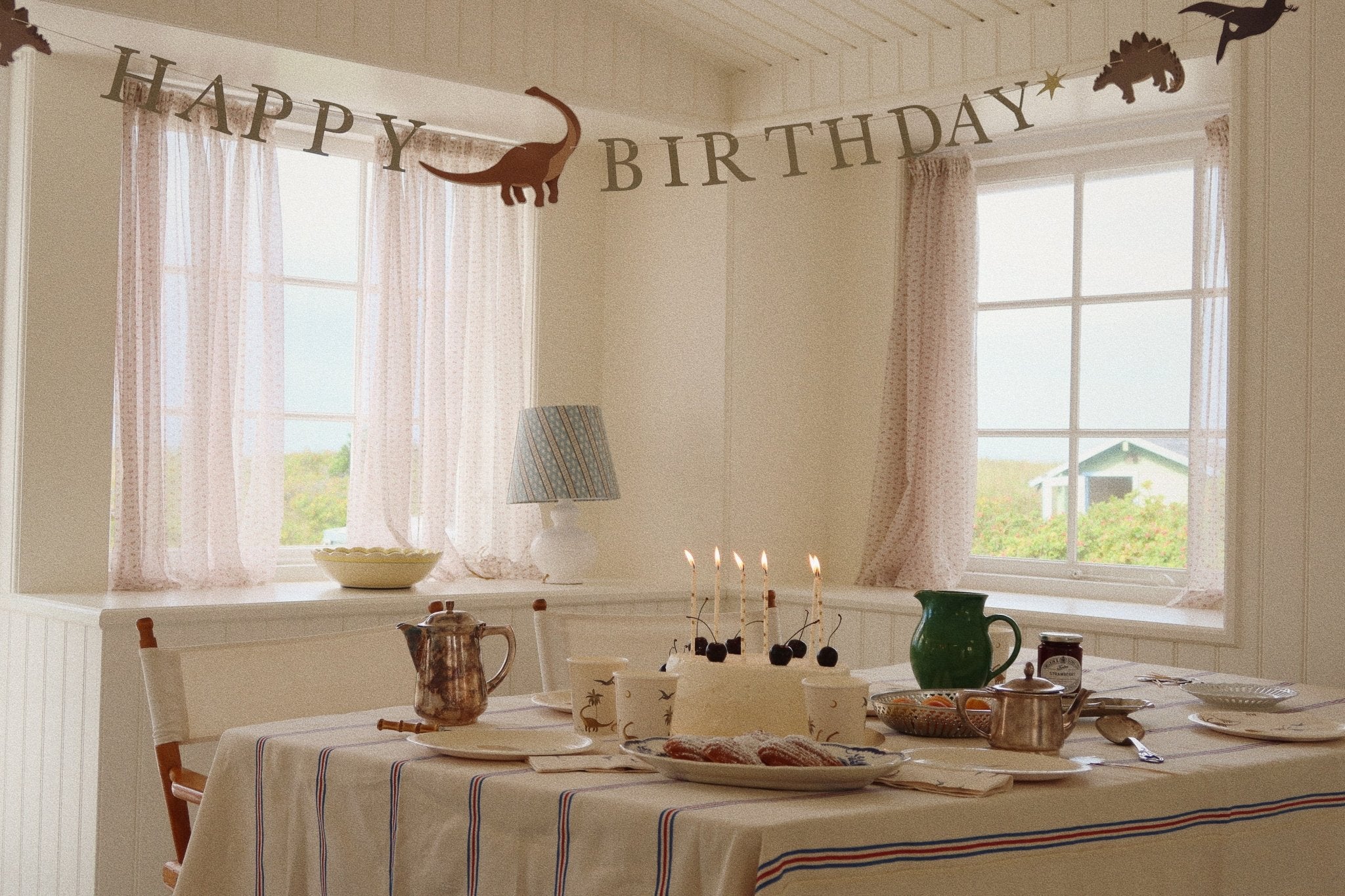 Konges Sløjd BIRTHDAY CANDLES PRINT - LEMON Konges Sløjd
