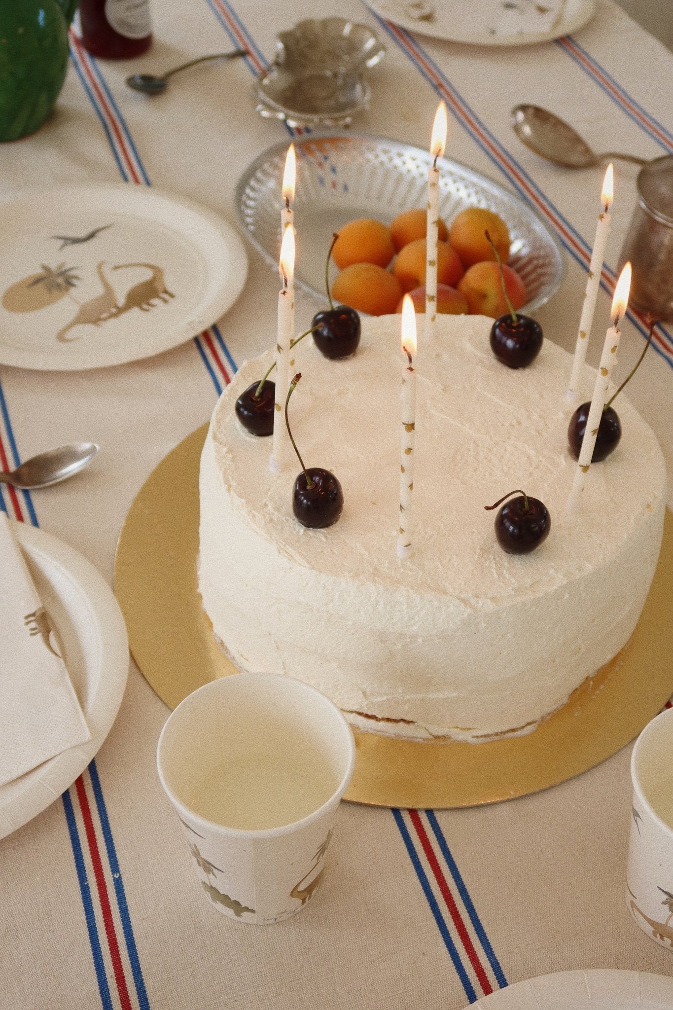 Konges Sløjd BIRTHDAY CANDLES PRINT - LEMON Konges Sløjd