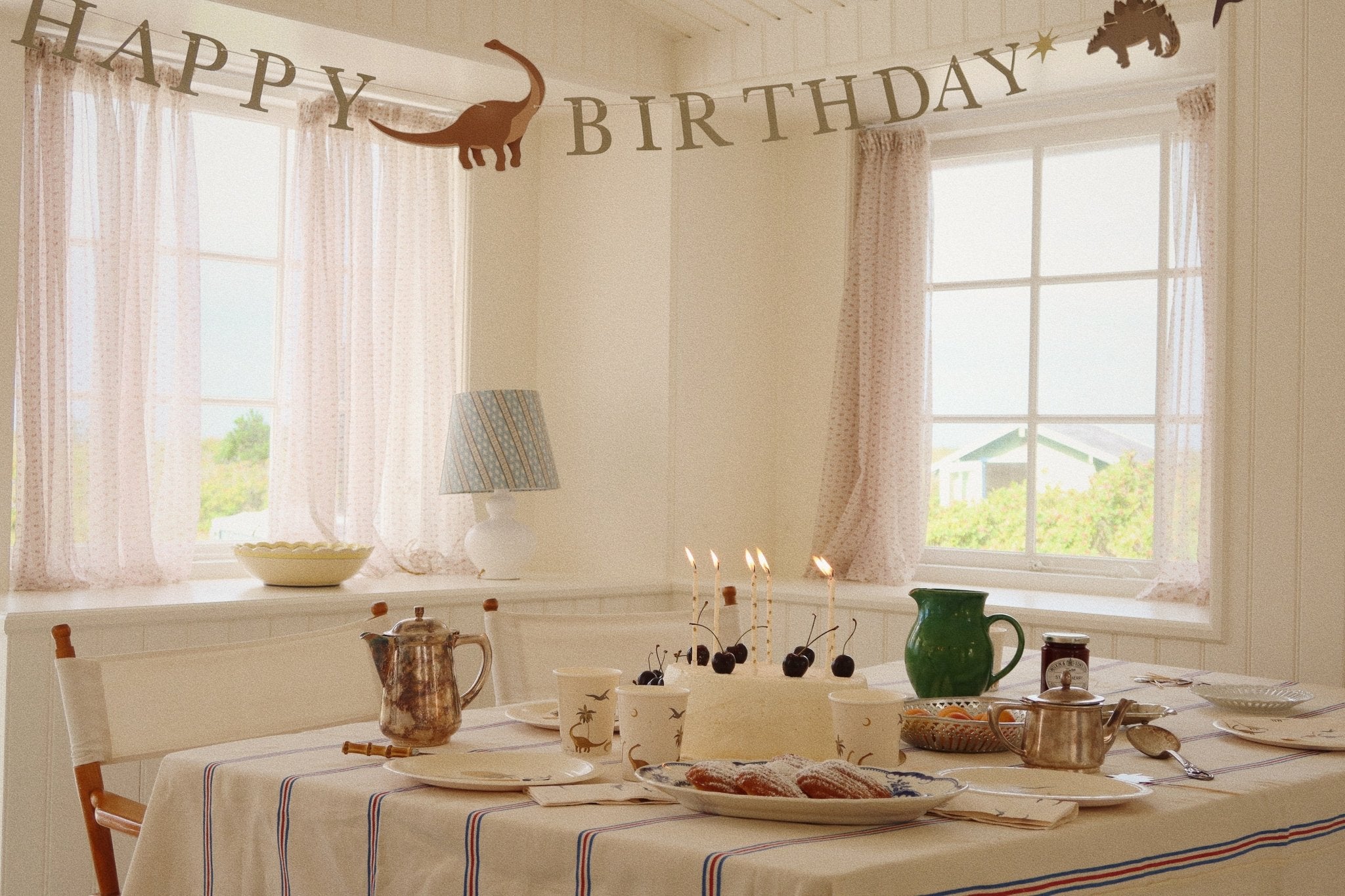 Konges Sløjd BIRTHDAY CANDLES PRINT - LEMON Konges Sløjd