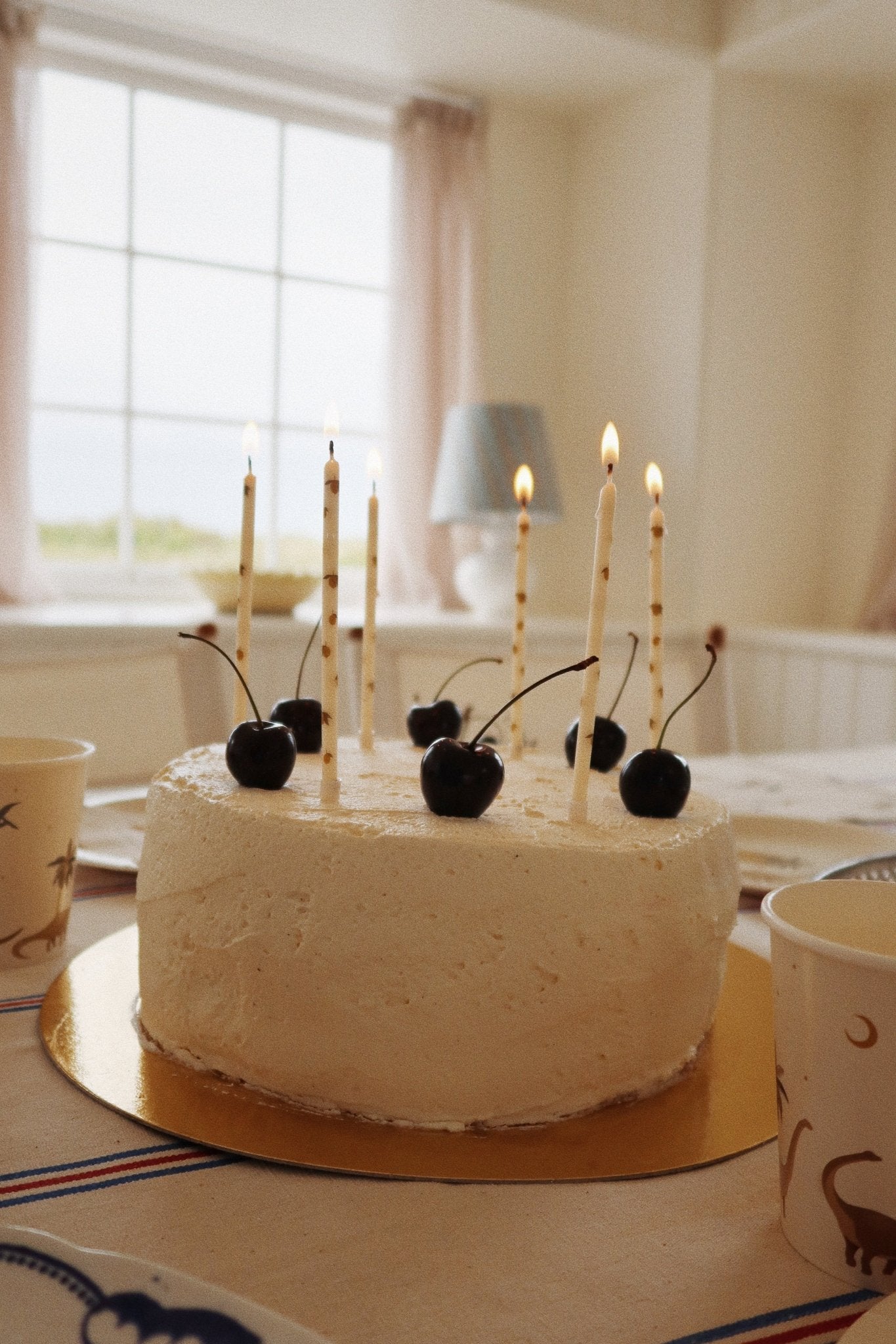 Konges Sløjd BIRTHDAY CANDLES PRINT - LEMON Konges Sløjd