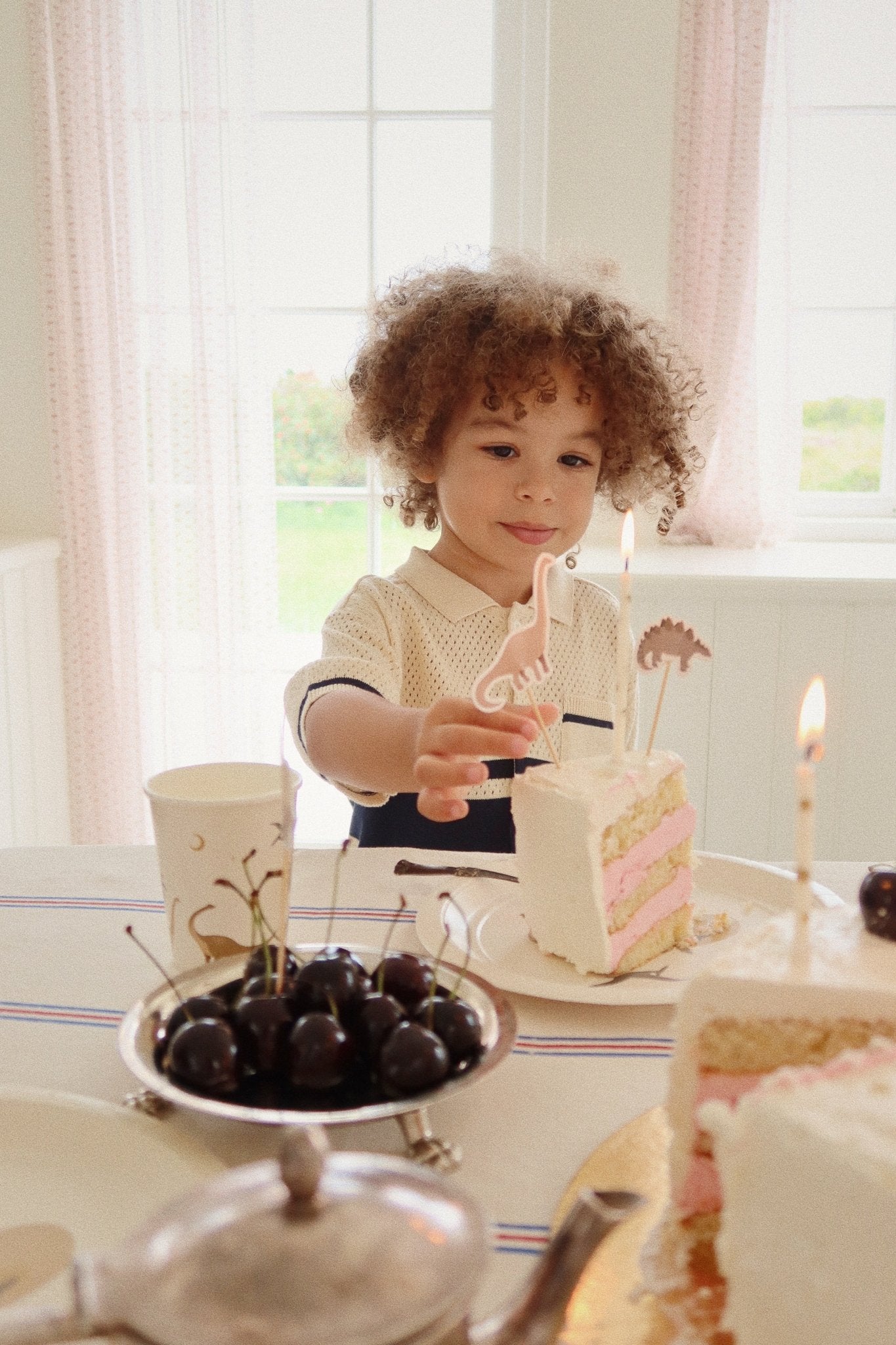 Konges Sløjd BIRTHDAY CANDLES PRINT - LEMON Konges Sløjd