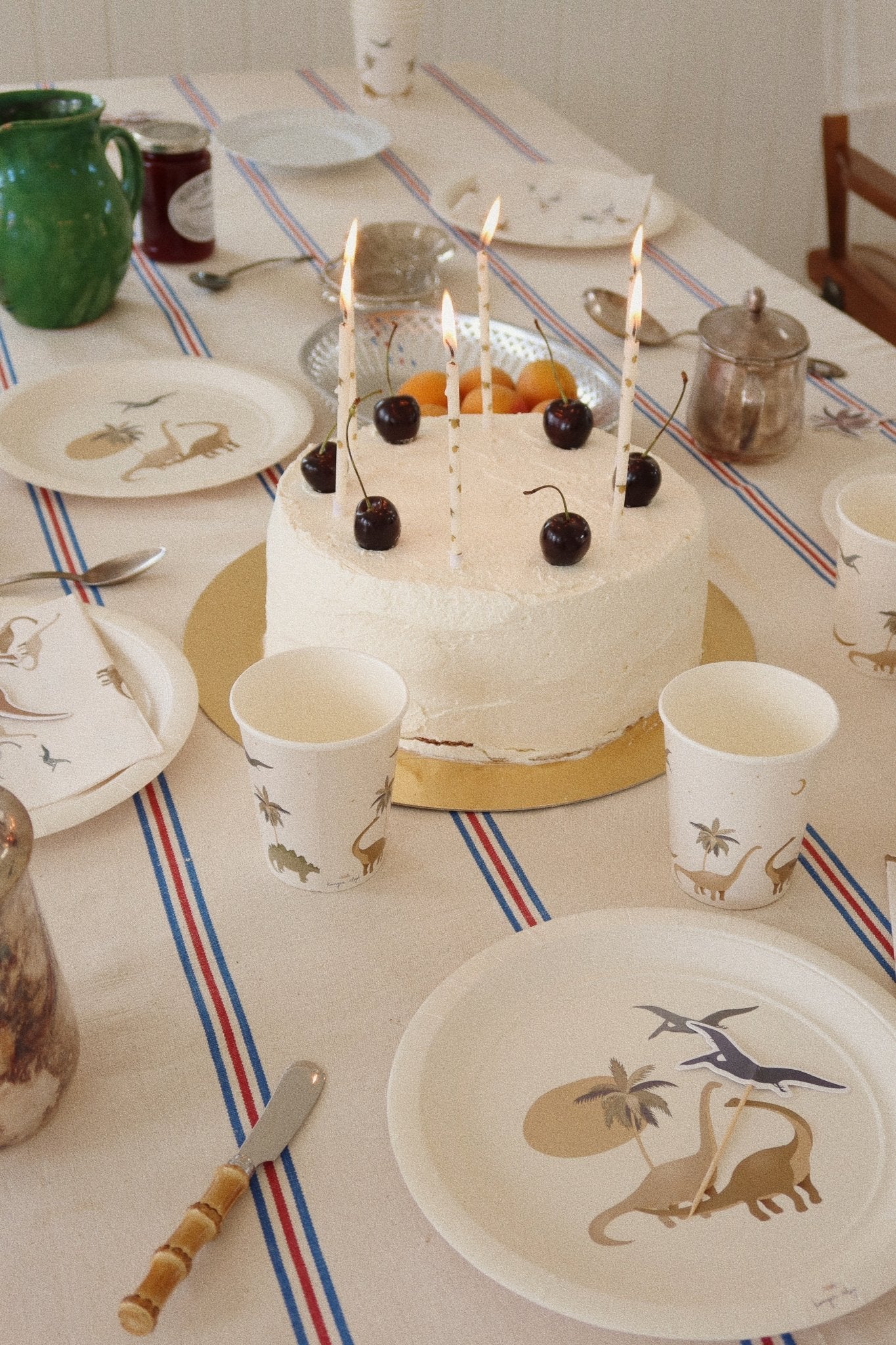 Konges Sløjd BIRTHDAY CANDLES PRINT - LEMON Konges Sløjd
