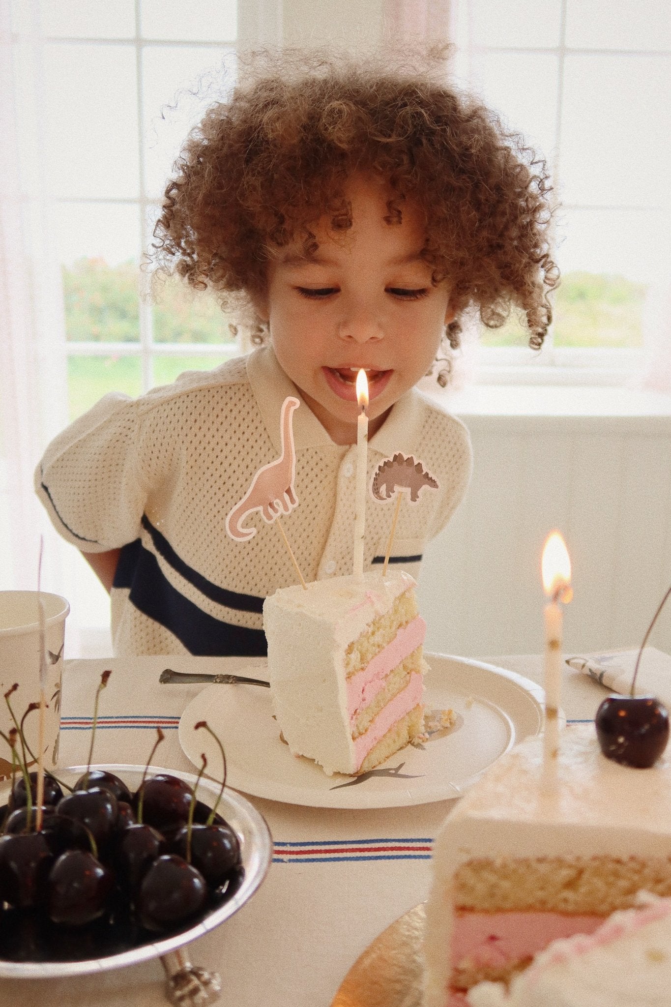 Konges Sløjd BIRTHDAY CANDLES PRINT - LEMON Konges Sløjd