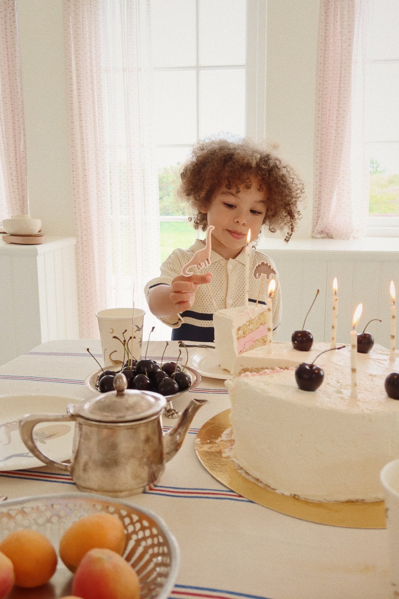 Konges Sløjd BIRTHDAY CANDLES PRINT - LEMON Konges Sløjd