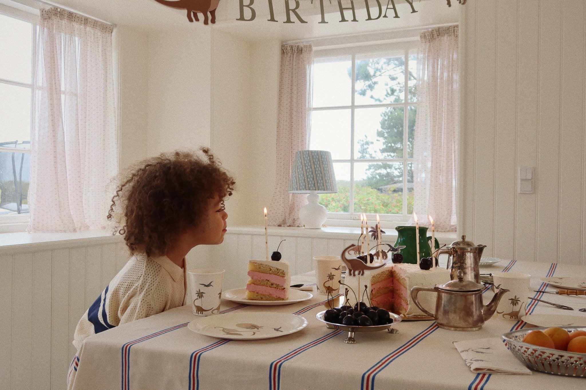 Konges Sløjd BIRTHDAY CANDLES PRINT - LEMON Konges Sløjd