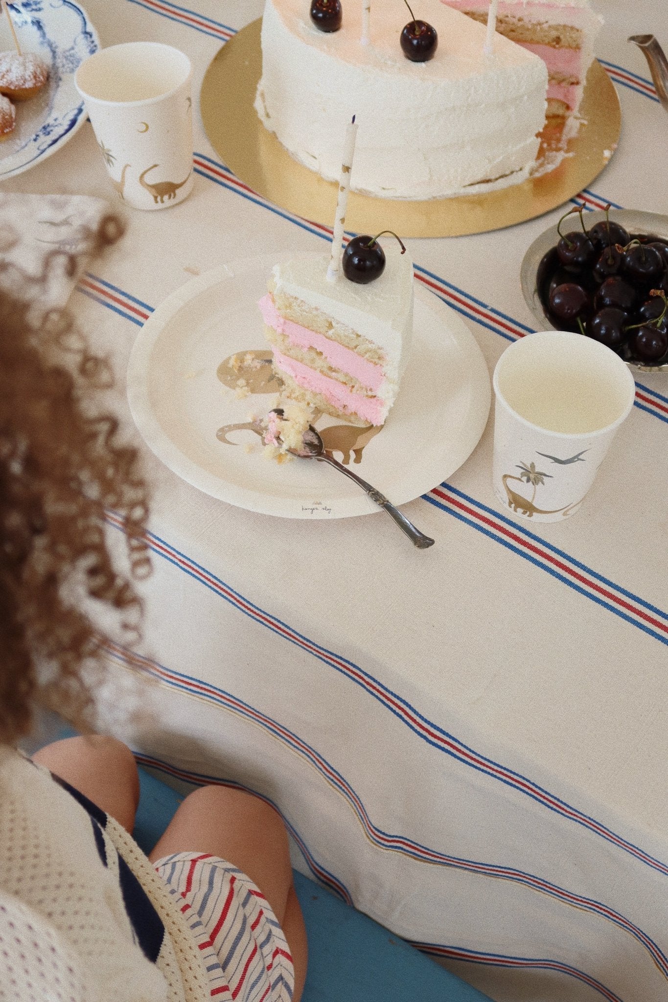 Konges Sløjd BIRTHDAY CANDLES PRINT - LEMON Konges Sløjd