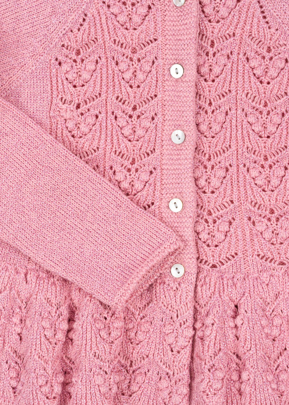 Konges Sløjd CABBY FRILL CARDIGAN - powder pink Konges Sløjd