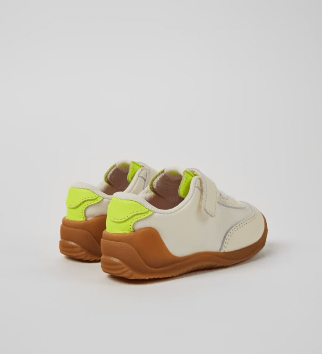 Camper Dadda White Multicolor Textile and Leather Sneakers for Kids camper