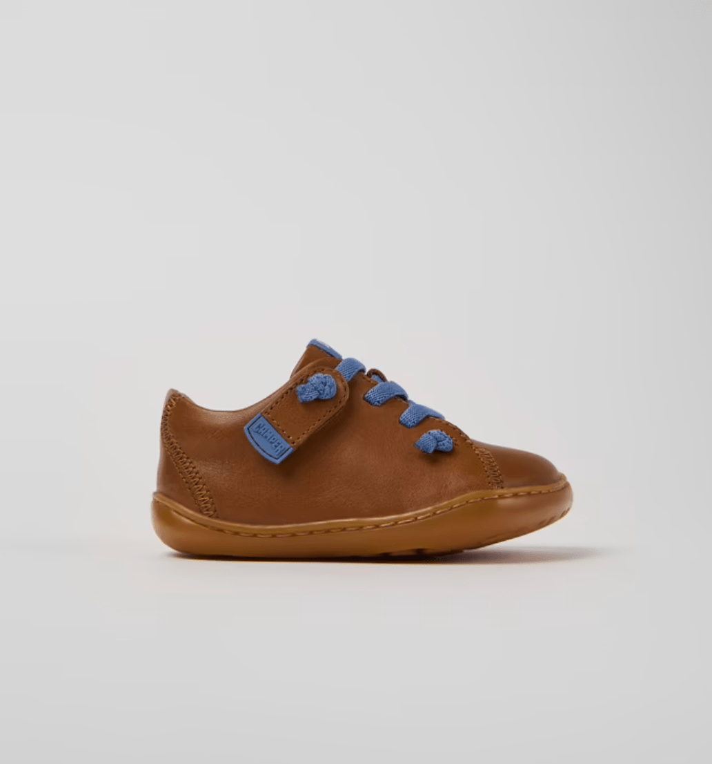 Camper Peu Brown Leather Shoes for Kids. camper