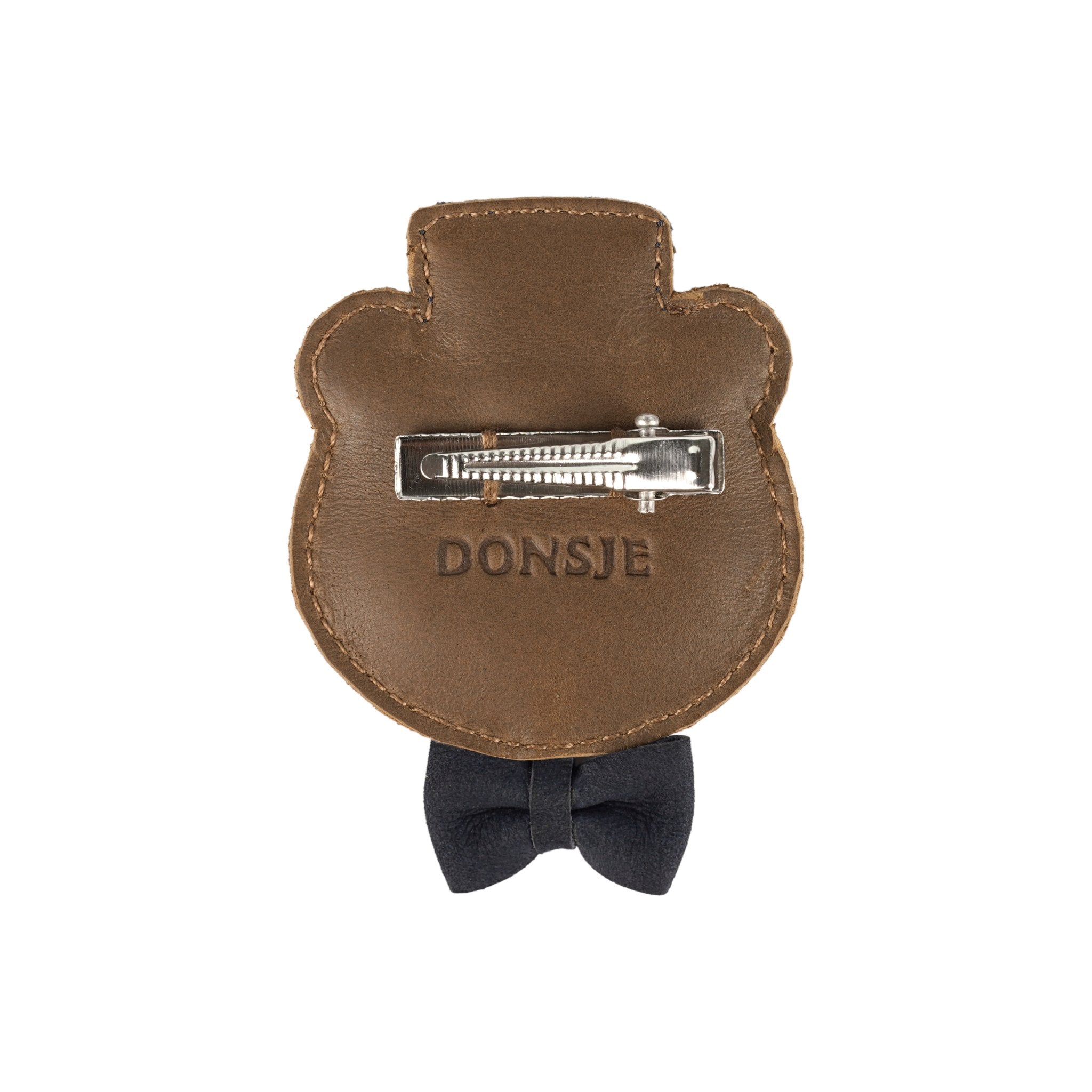 Ceesie Clip | Bear | Cognac Classic Leather Donsje
