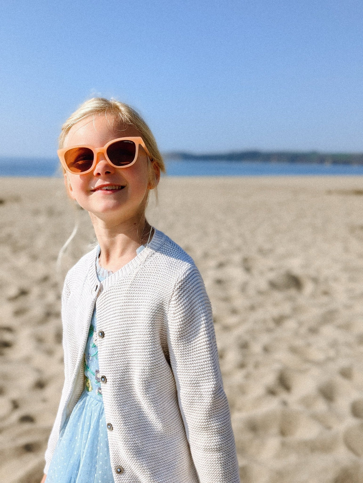 Classic Wayfarer Sustainable Sunglasses | Bio - Based · Bendable · Polarized | Child | 3 - 8 Y | Sunset GRECH & CO.