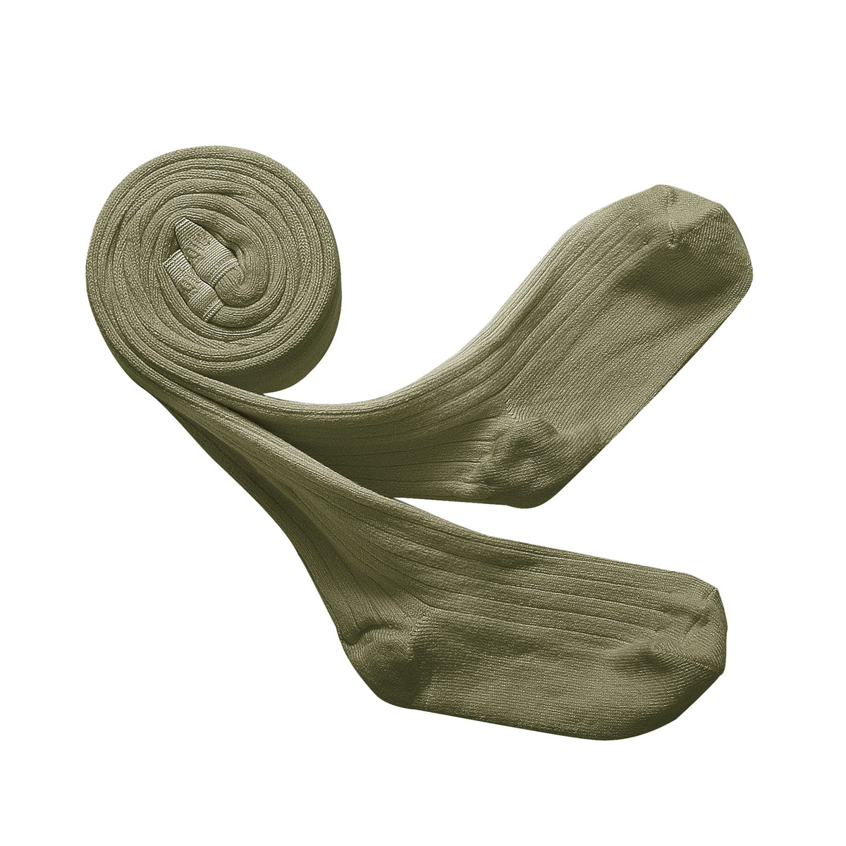 Collegien Louise - Ribbed Tights - Sauge Collégien
