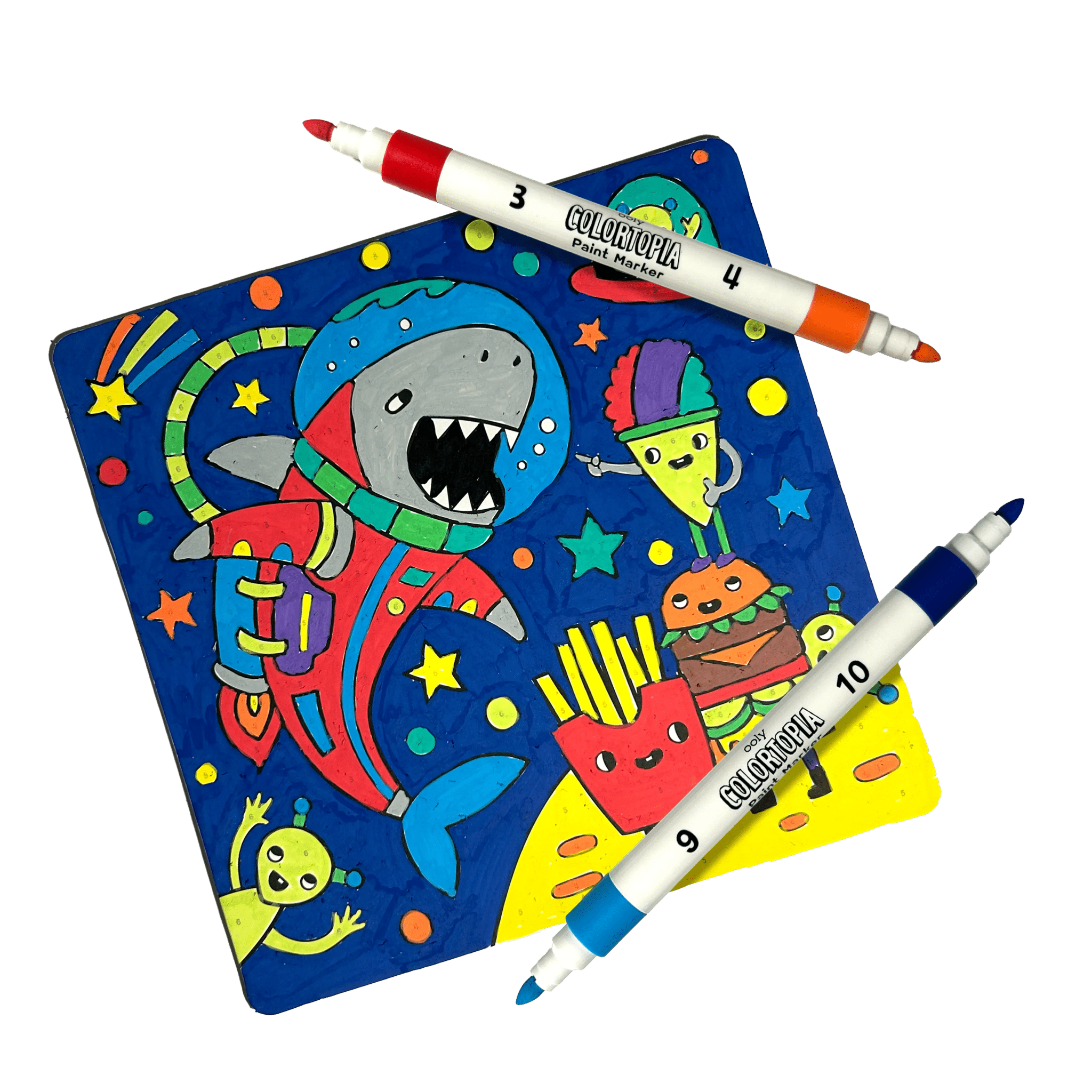 Colortopia Color By Number Paint Marker Kit - Epic Adventures OOLY