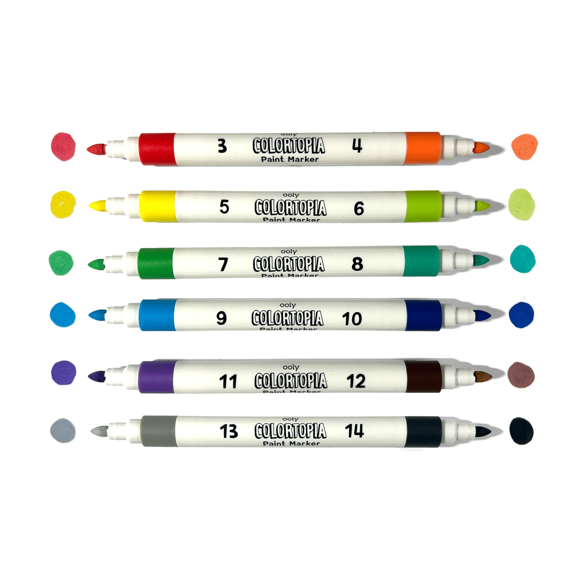 Colortopia Color By Number Paint Marker Kit - Epic Adventures OOLY