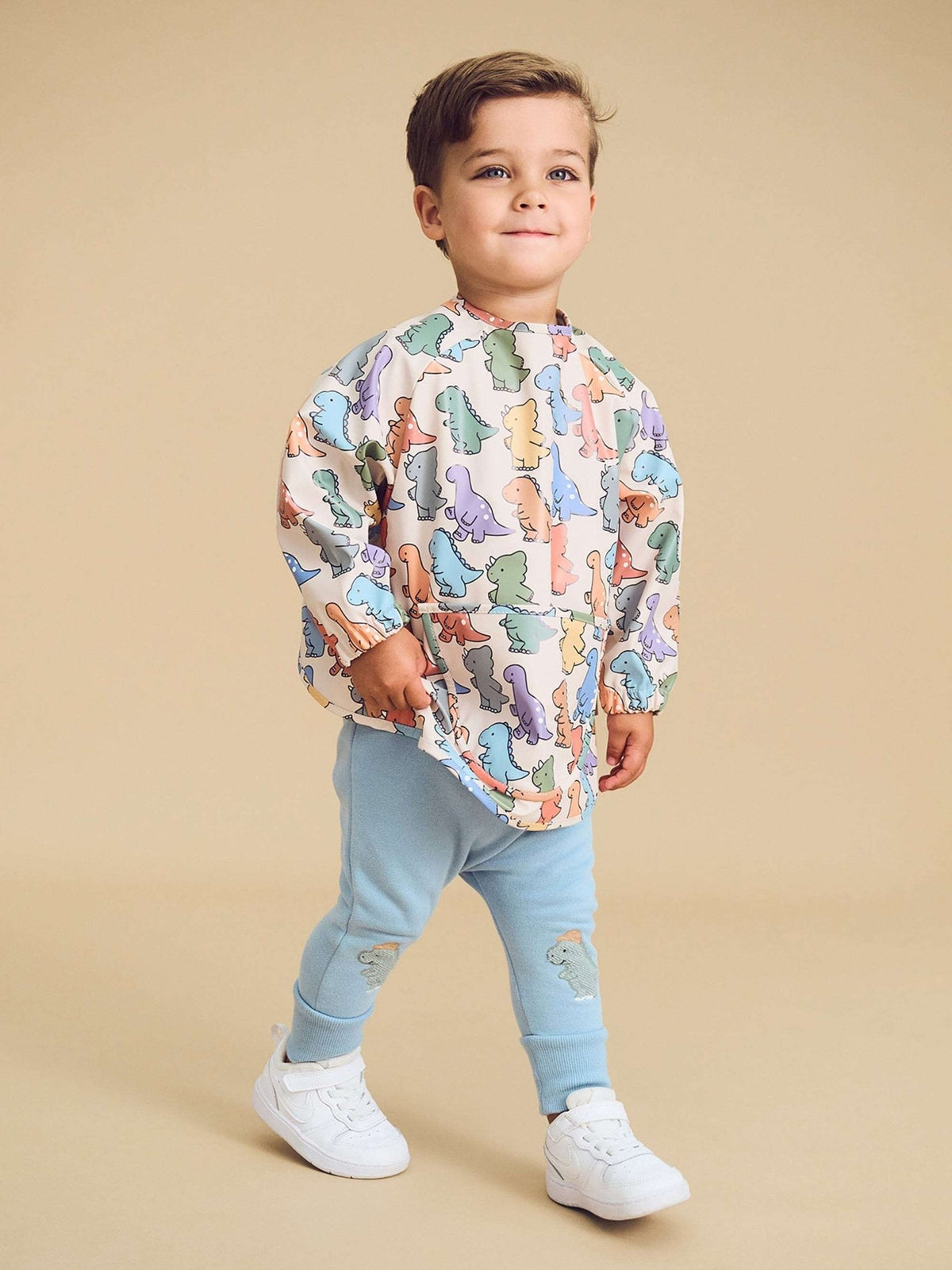Huxbaby CONSTRUCTION DINO DROP CROTCH PANT Huxbaby