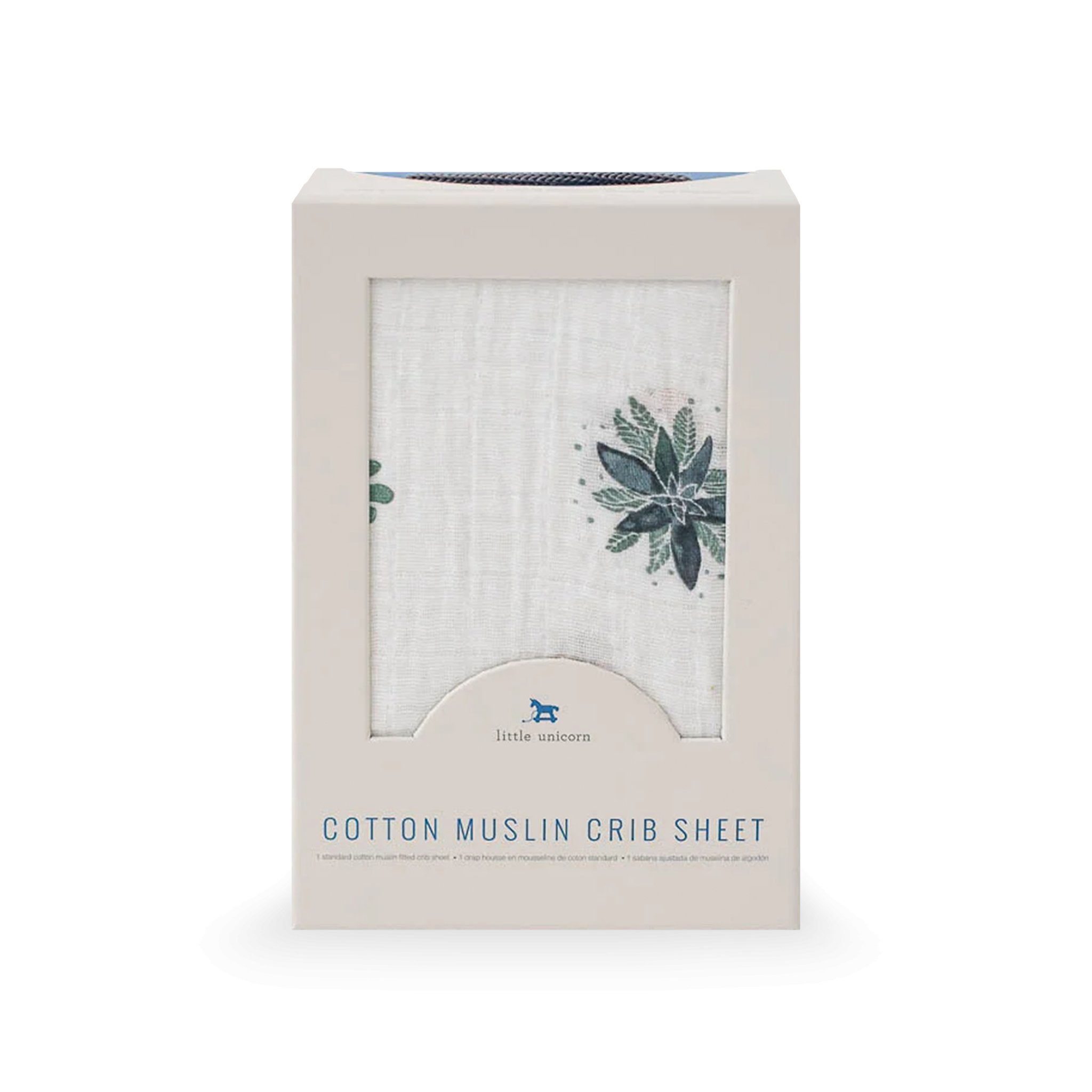 Cotton Muslin Crib Sheet - Prickle Pots Little Unicorn