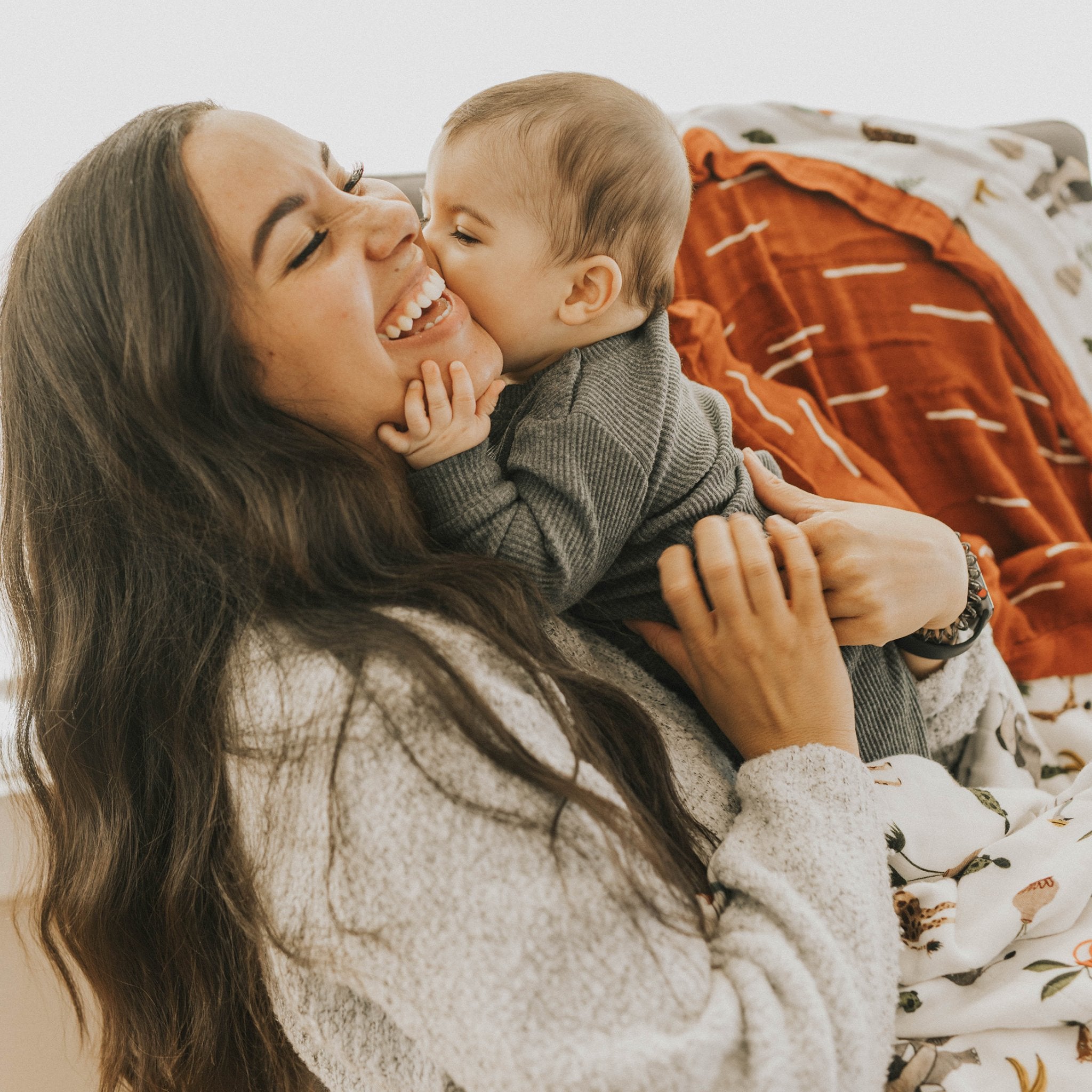 Deluxe Muslin Quilted Throw - Safari Social Little Unicorn