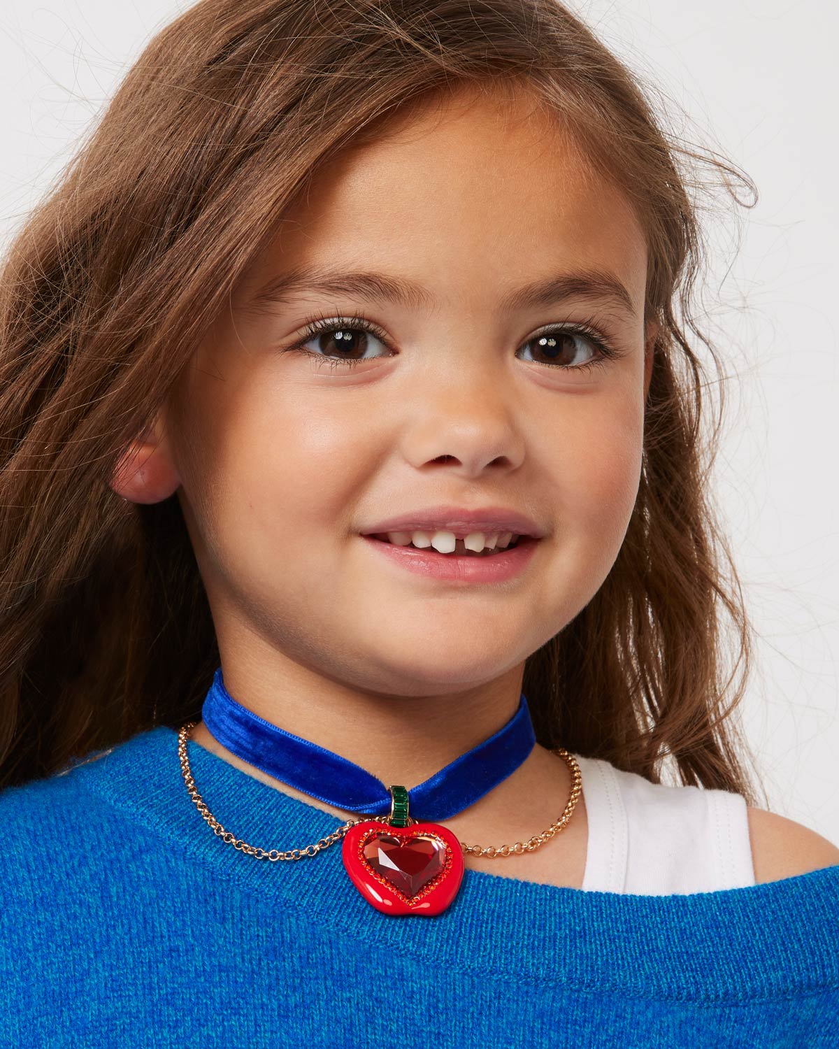 Disney Snow White Apple Heart Mirror Necklace Super Smalls