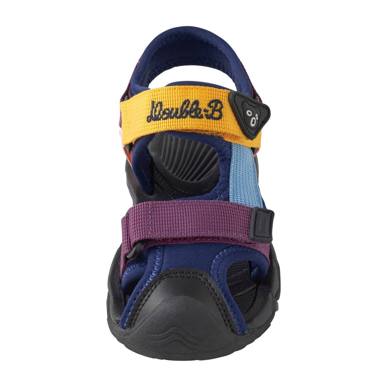 Double - B Bear Scout Sandals for Kids - Purple/yellow MIKI HOUSE