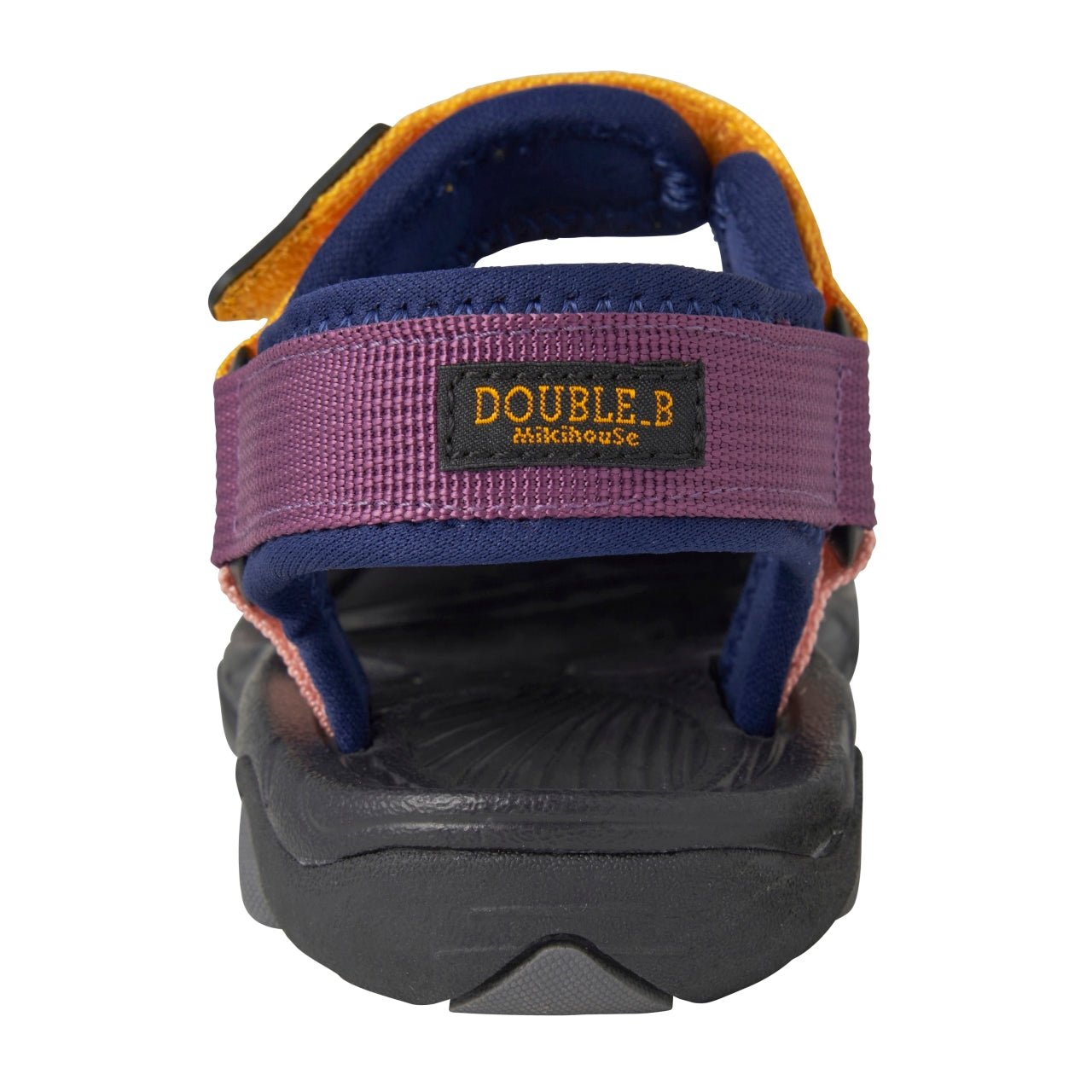 Double - B Bear Scout Sandals for Kids - Purple/yellow MIKI HOUSE