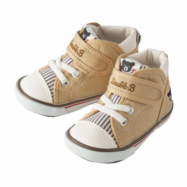 Double B Denim Sneakers - Camel MIKI HOUSE