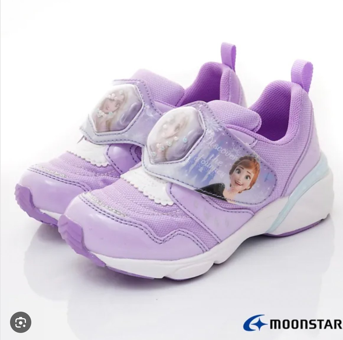 Moonstar x Disney Elsa lightup LED shoes - Purple Moonstar