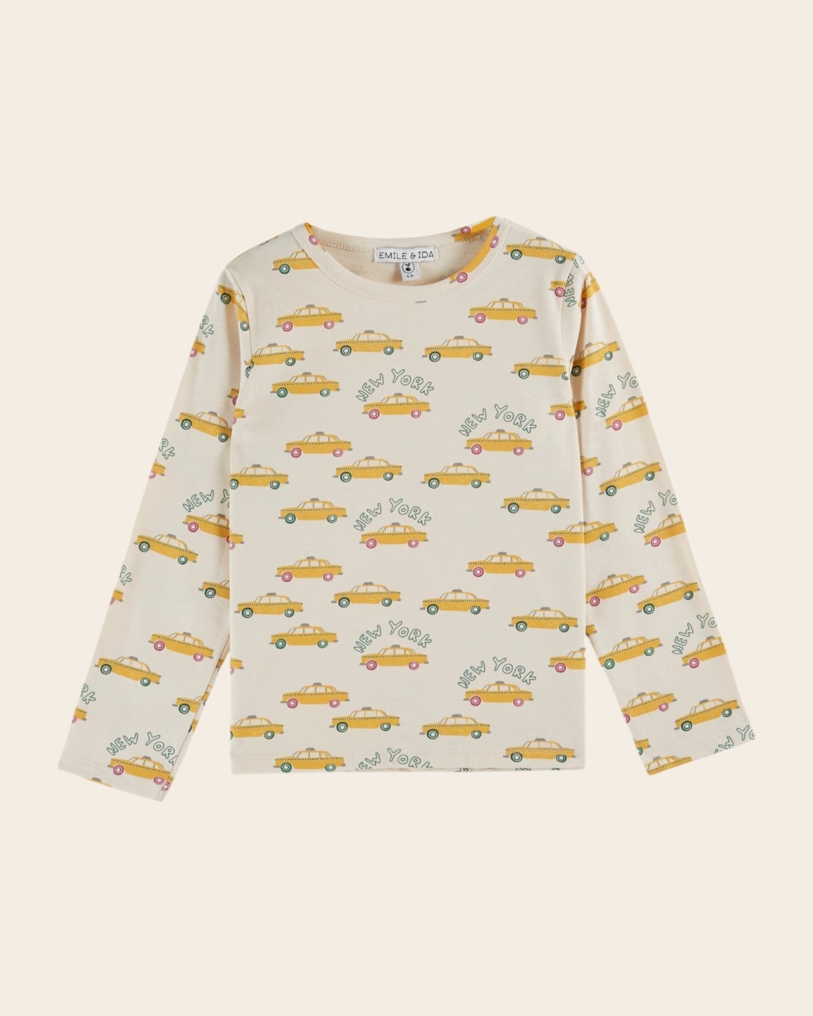 Emile et ida all - over cream t-shirt Emile et ida