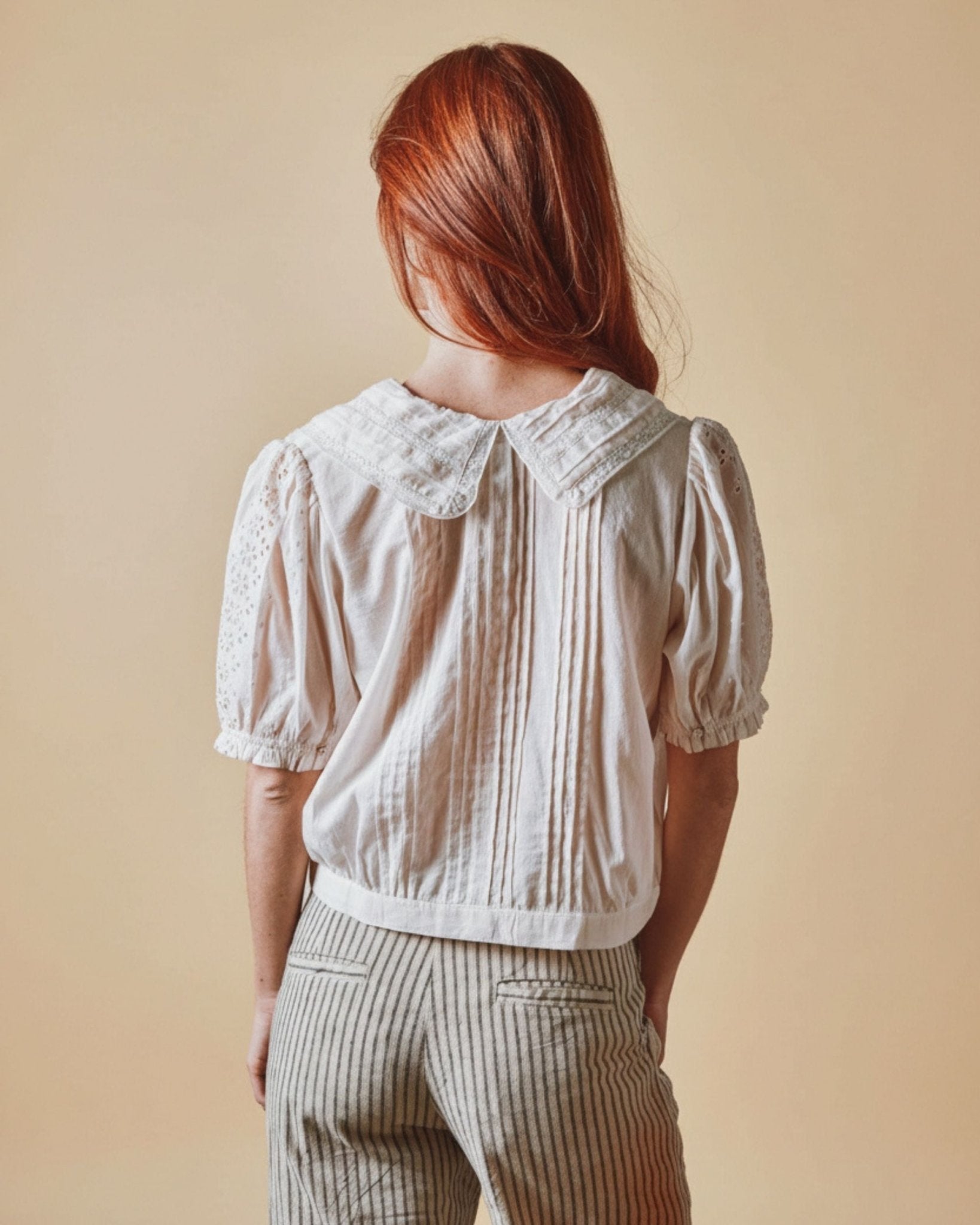 Emile et Ida Blouse - Brodé dentelle crème Emile et Ida